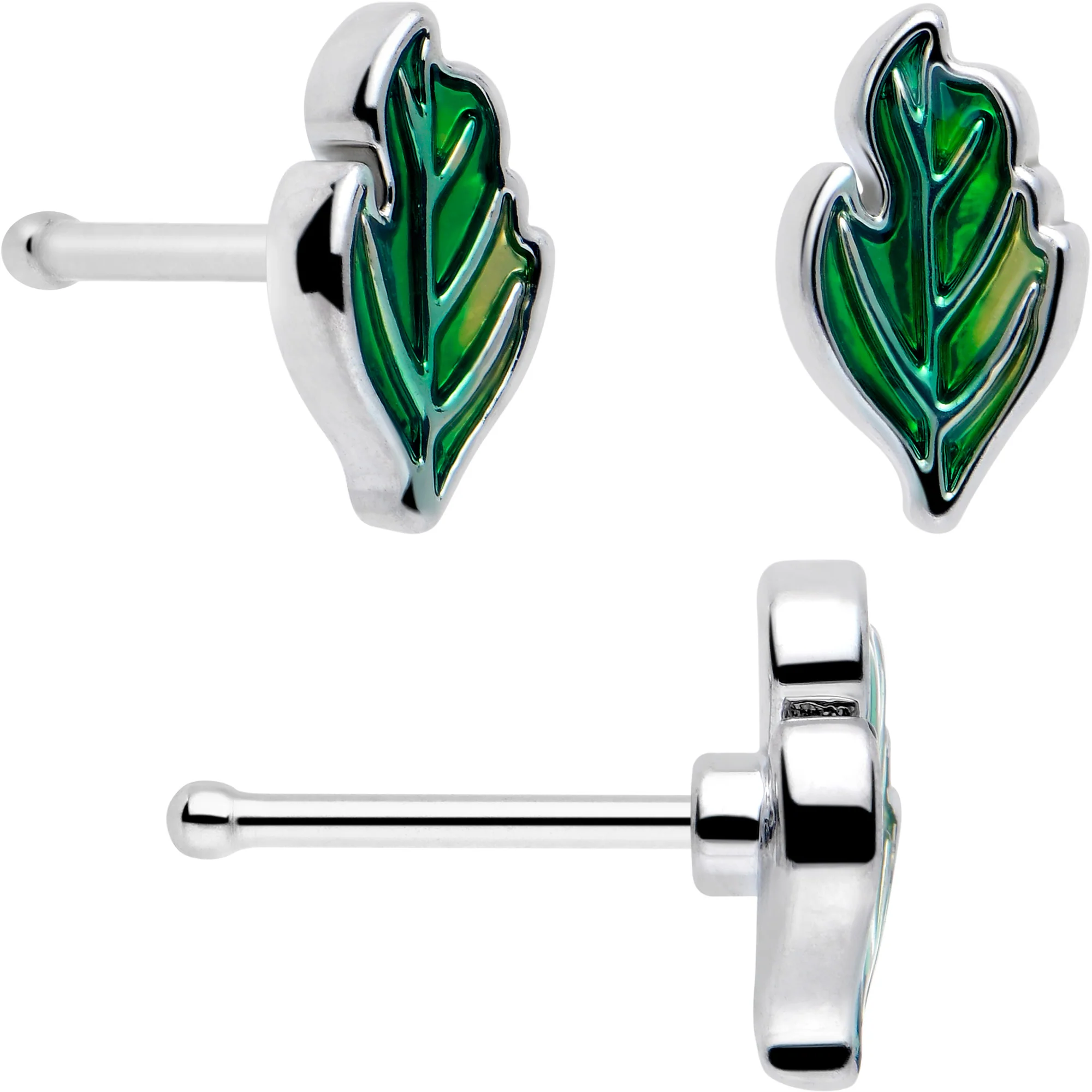 20G Ladybug Hippie Flower Nose Ring Set of 3 - Image 5