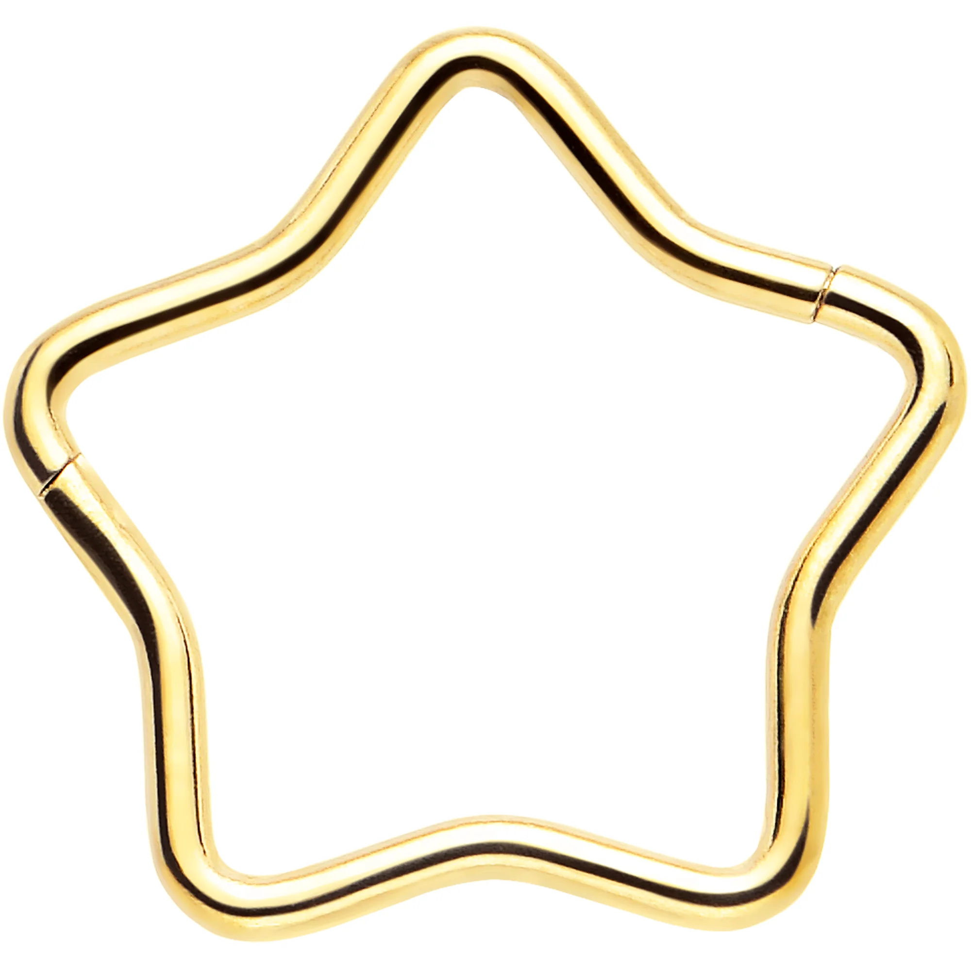 20G Seamless Hollow Star Nose Hoop Surgical Steel - Image 10