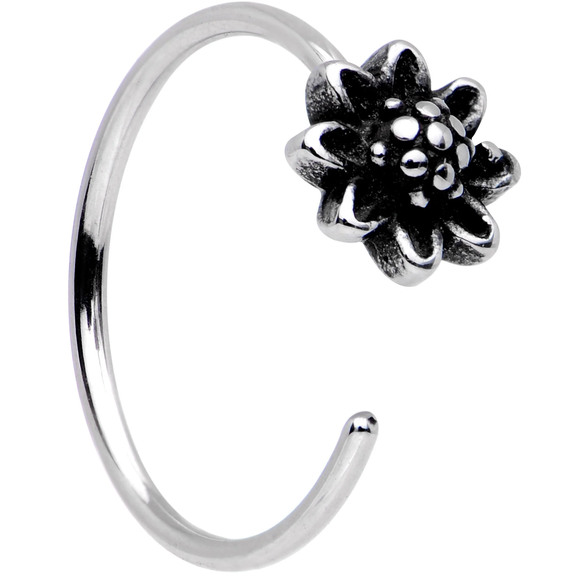 20G Treasure of the Heart Nose Bone Heart Closure Ring Pack Set of 3 - Image 2