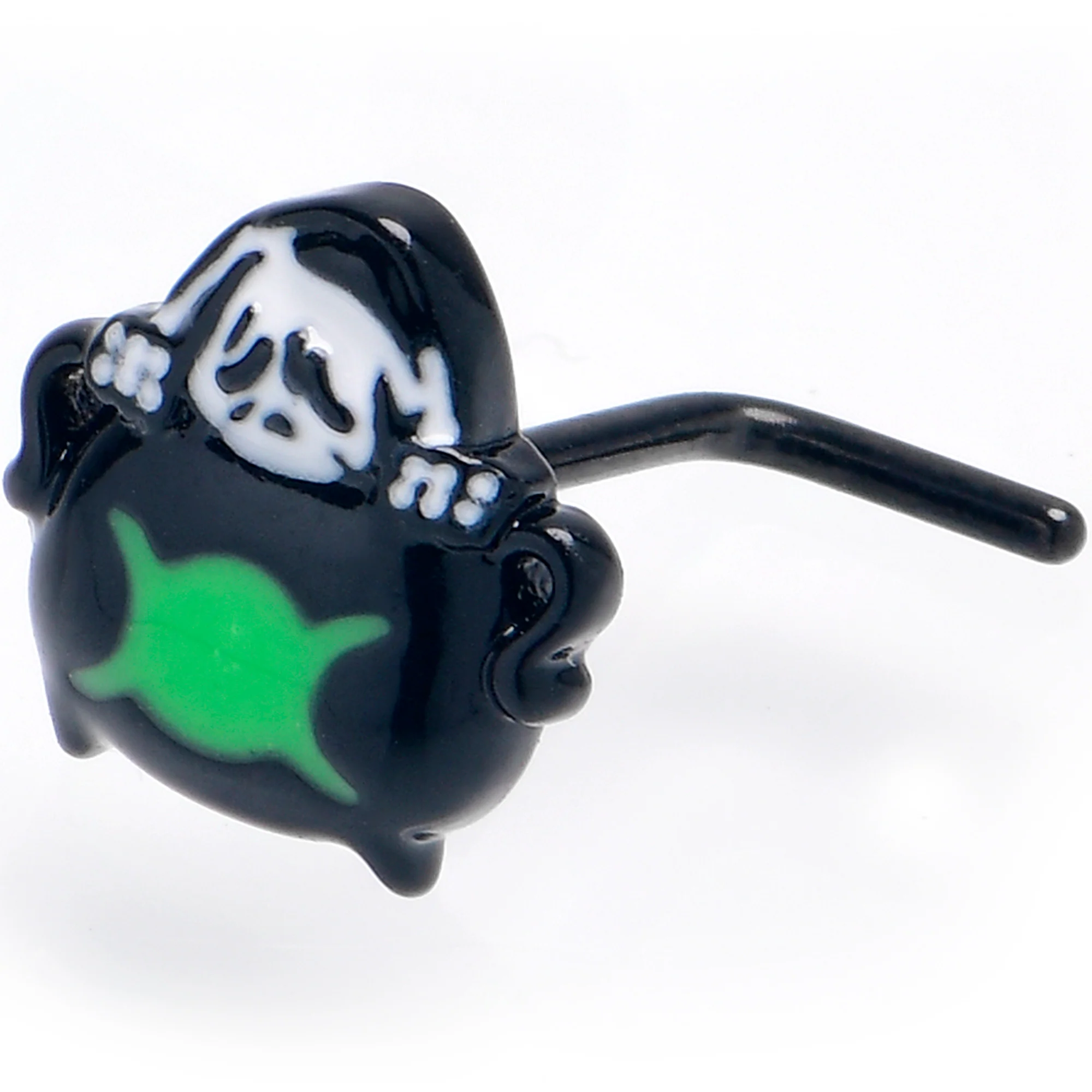 20G Triple Moon Cauldron L Shape Nose Ring