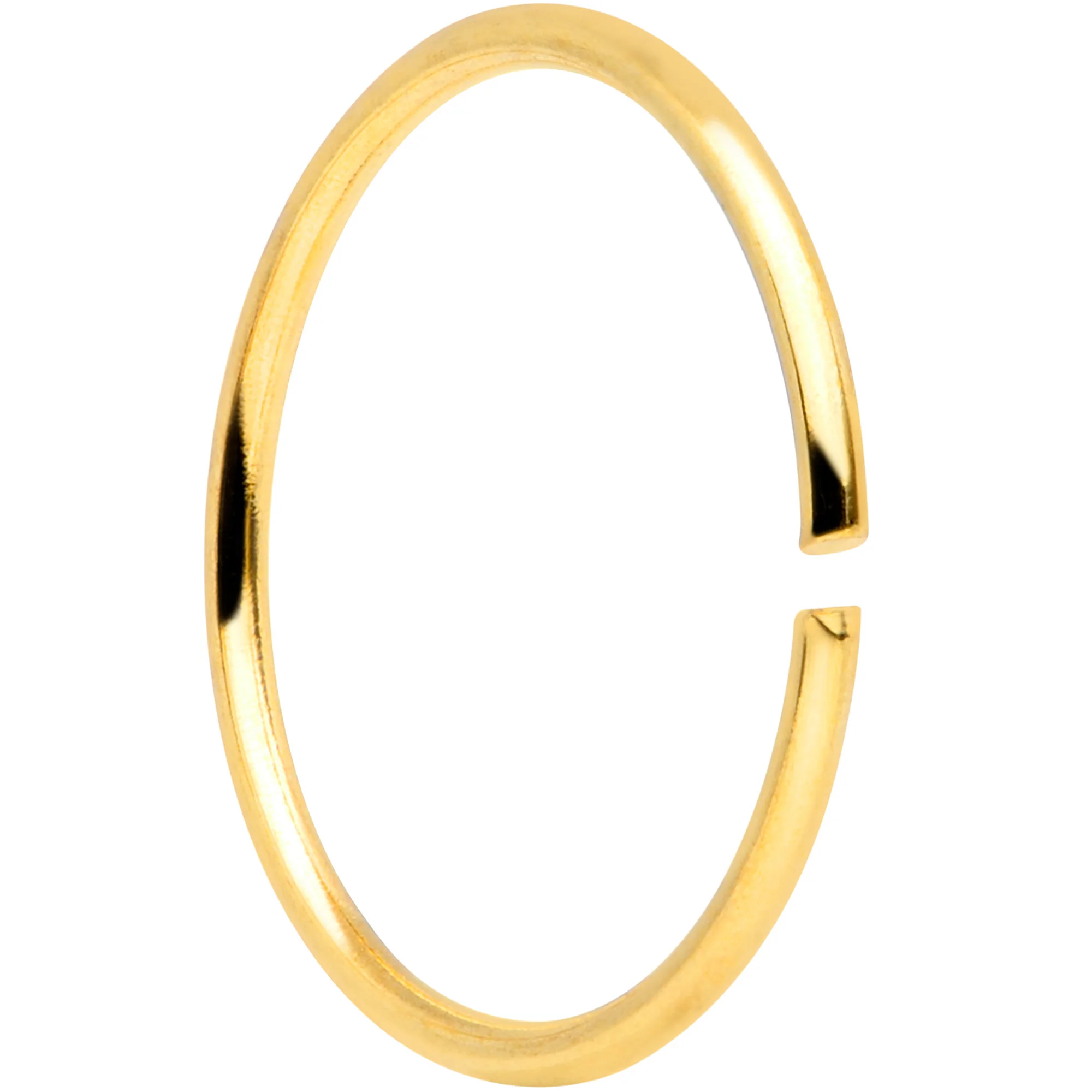 22G 5/16 Gold Tone Anodized Seamless Circular Ring Set of 12 - Image 2