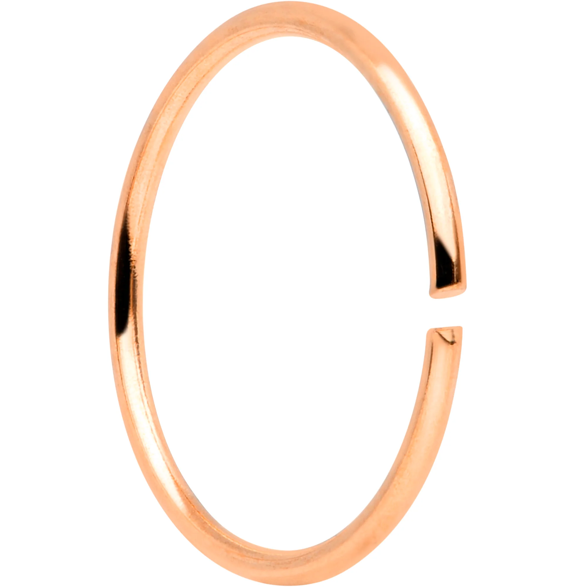 22G 5/16 Rose Gold Tone Anodized Seamless Circular Ring Set of 12 - Image 2