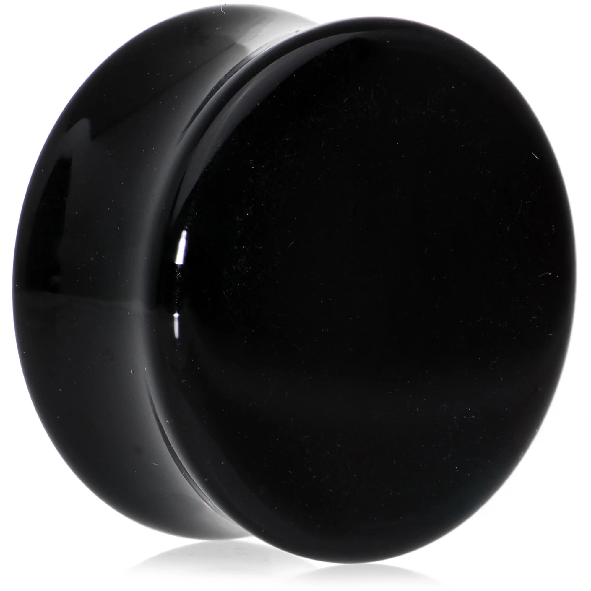 3/4 Black Acrylic Saddle Plug Set - Image 2