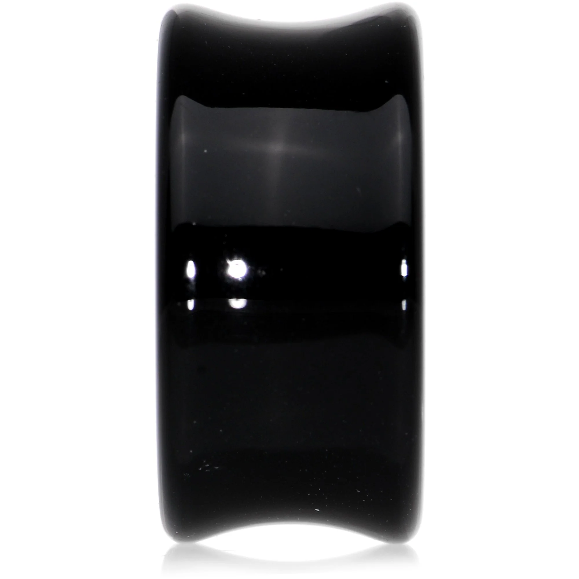 3/4 Black Acrylic Saddle Plug Set - Image 3