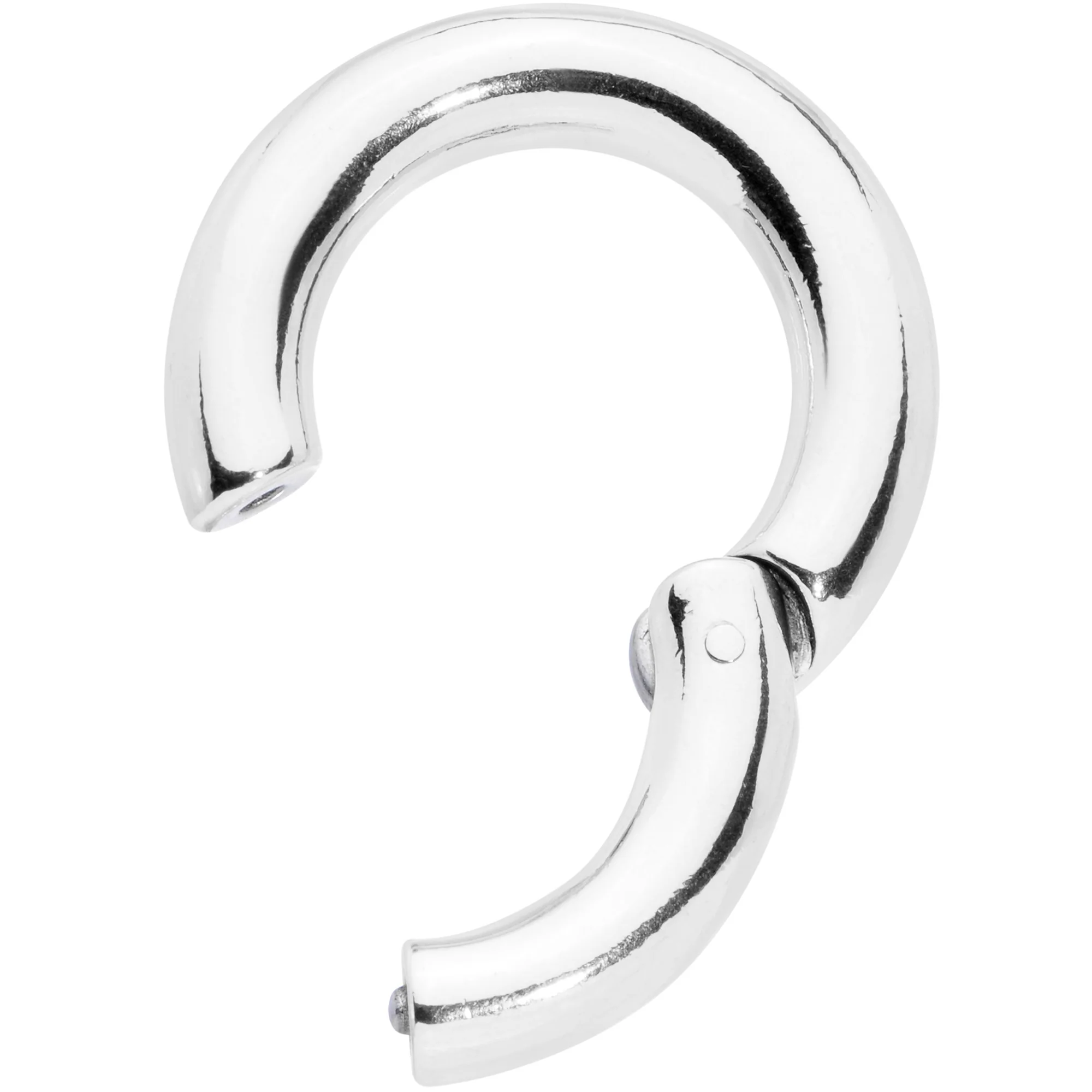 4G 5/8 Stainless Steel Hinged Segment Ring - Image 2