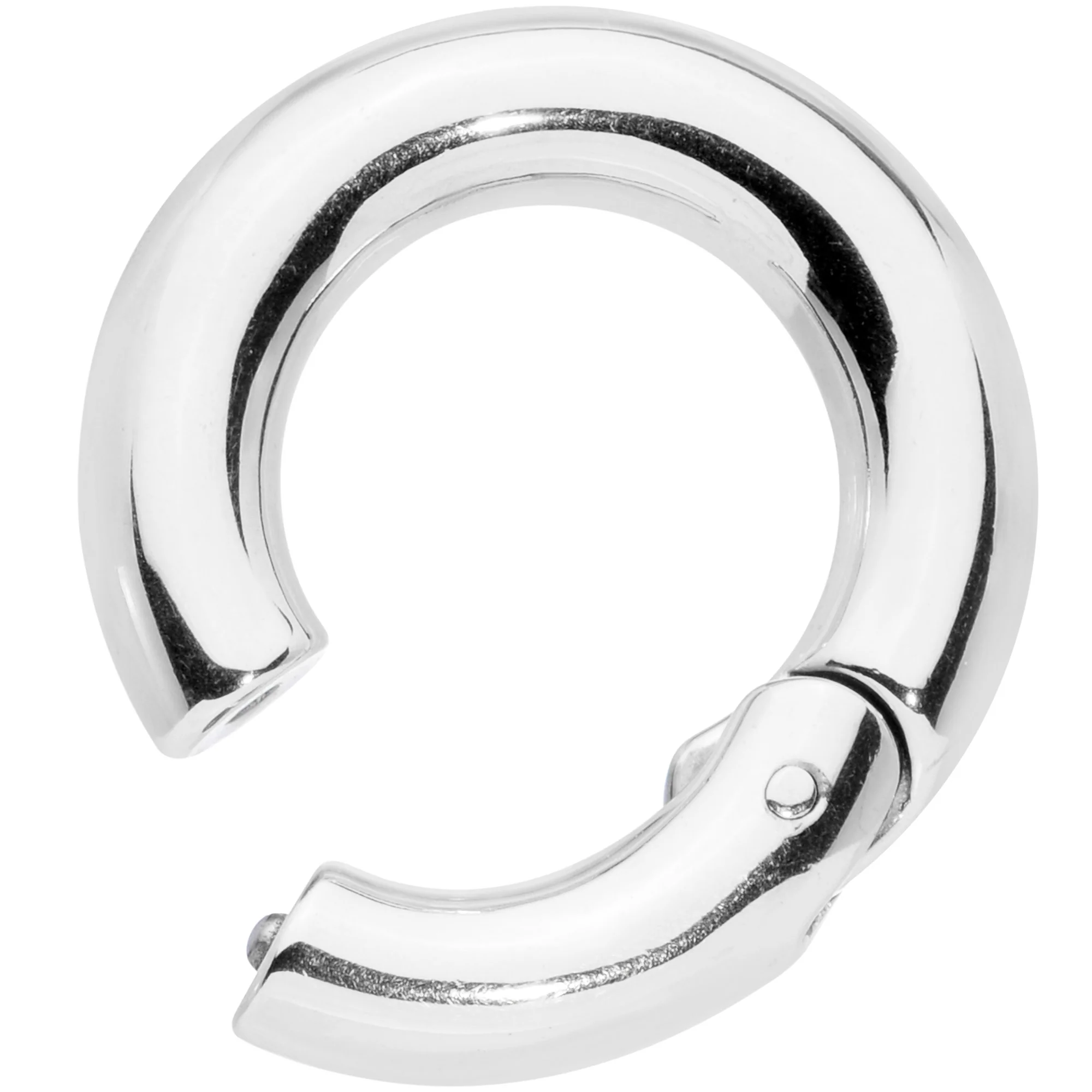 4G 9/16 Stainless Steel Hinged Segment Ring - Image 2