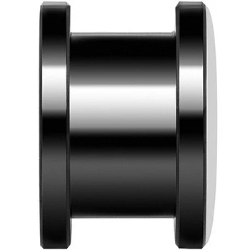 Black Glow in the Dark Custom Initial Screw Fit Plug Set - buy 2 for a pair - Image 4