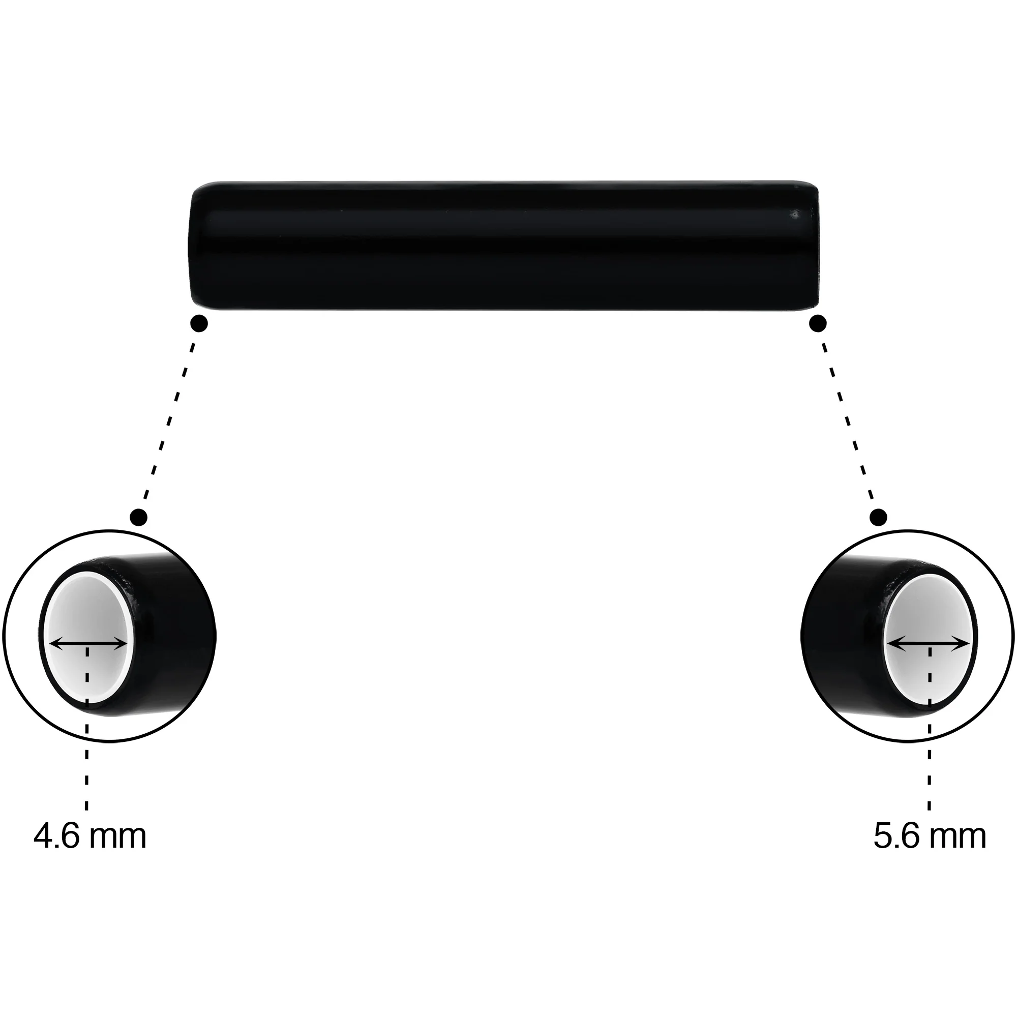 5mm to 6mm Black Aluminum Body Piercing Ball Removal Tool - Image 4
