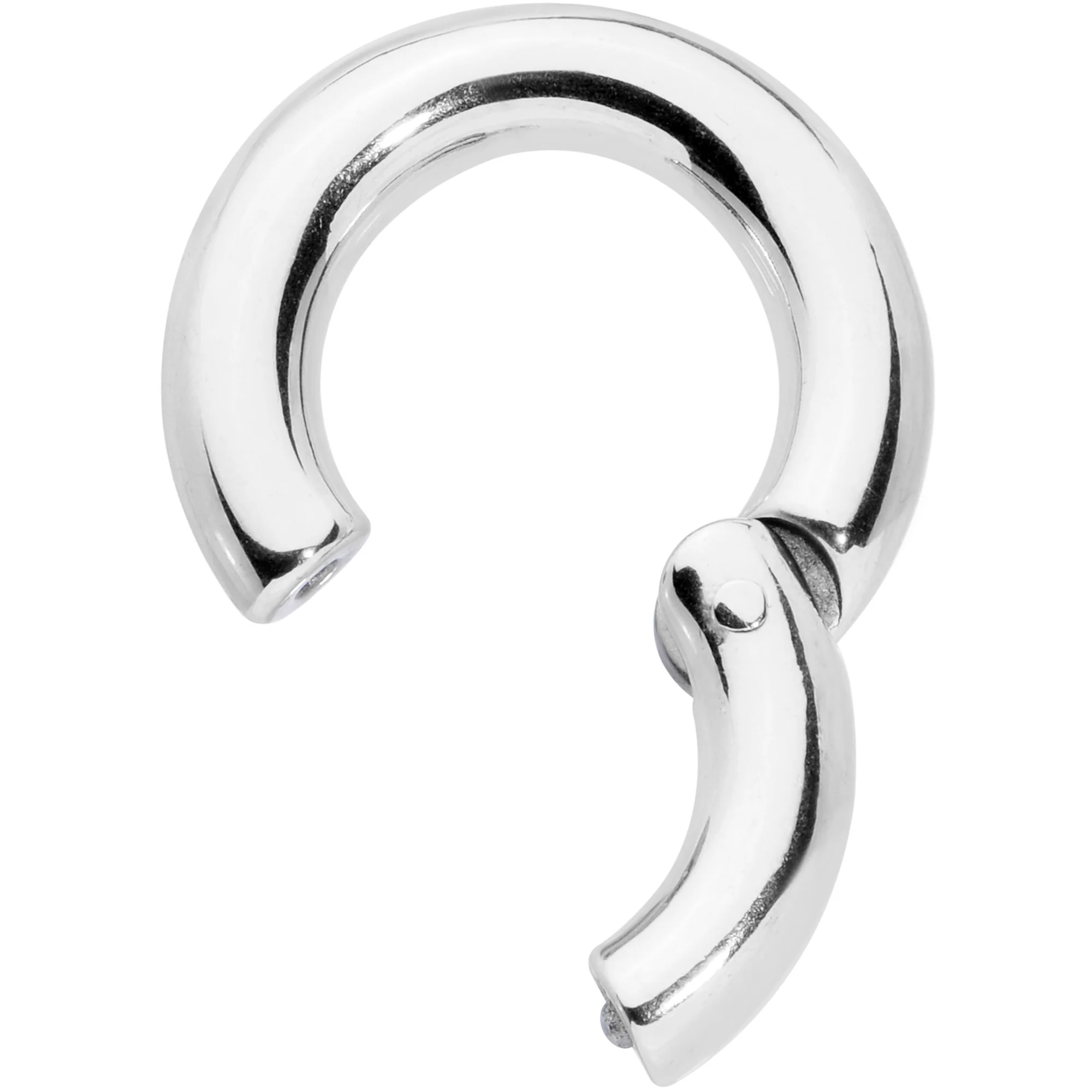 6G 1/2 Stainless Steel Hinged Segment Ring - Image 2