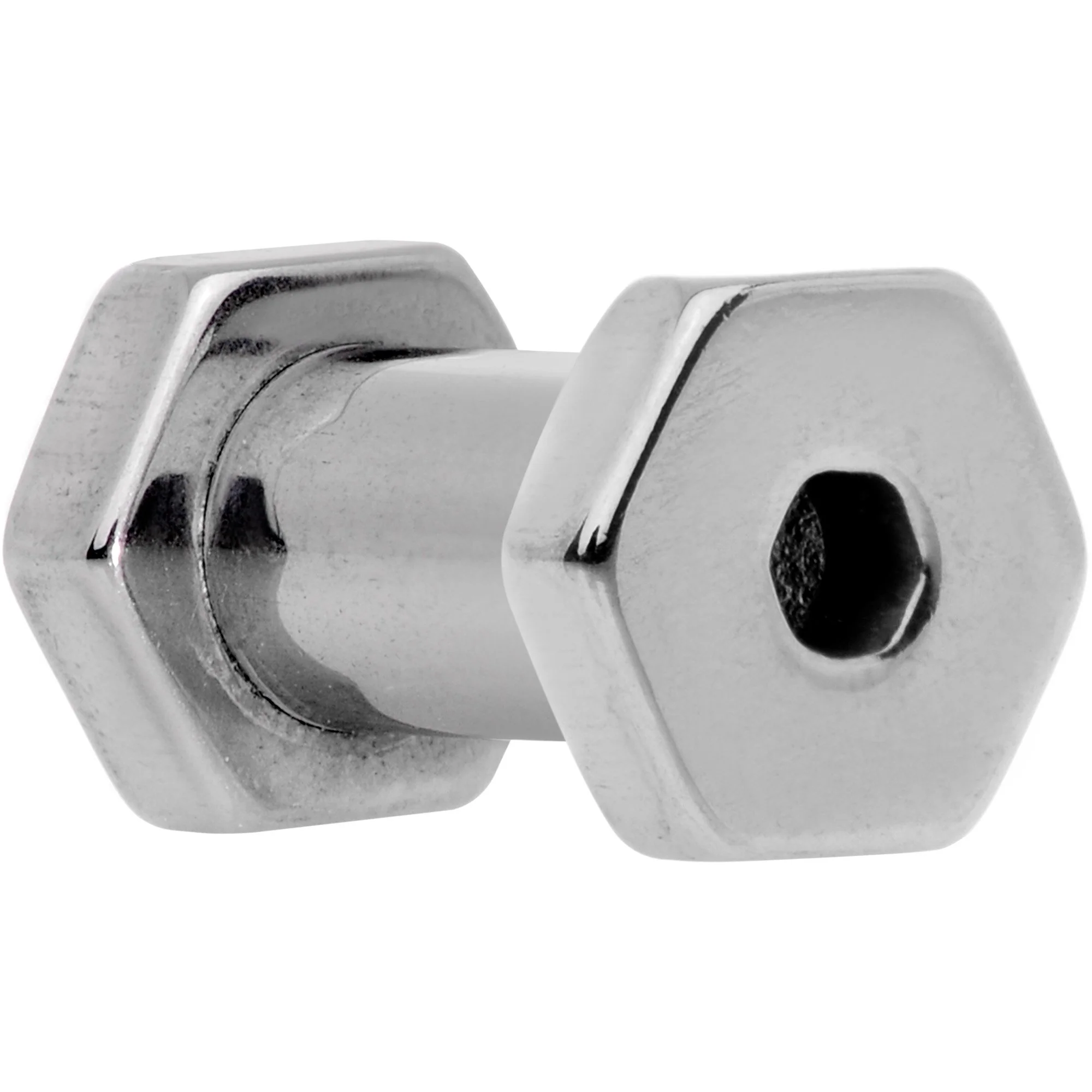 6G Geometric Hexagon Screw Fit Tunnel Plug Set - Image 2
