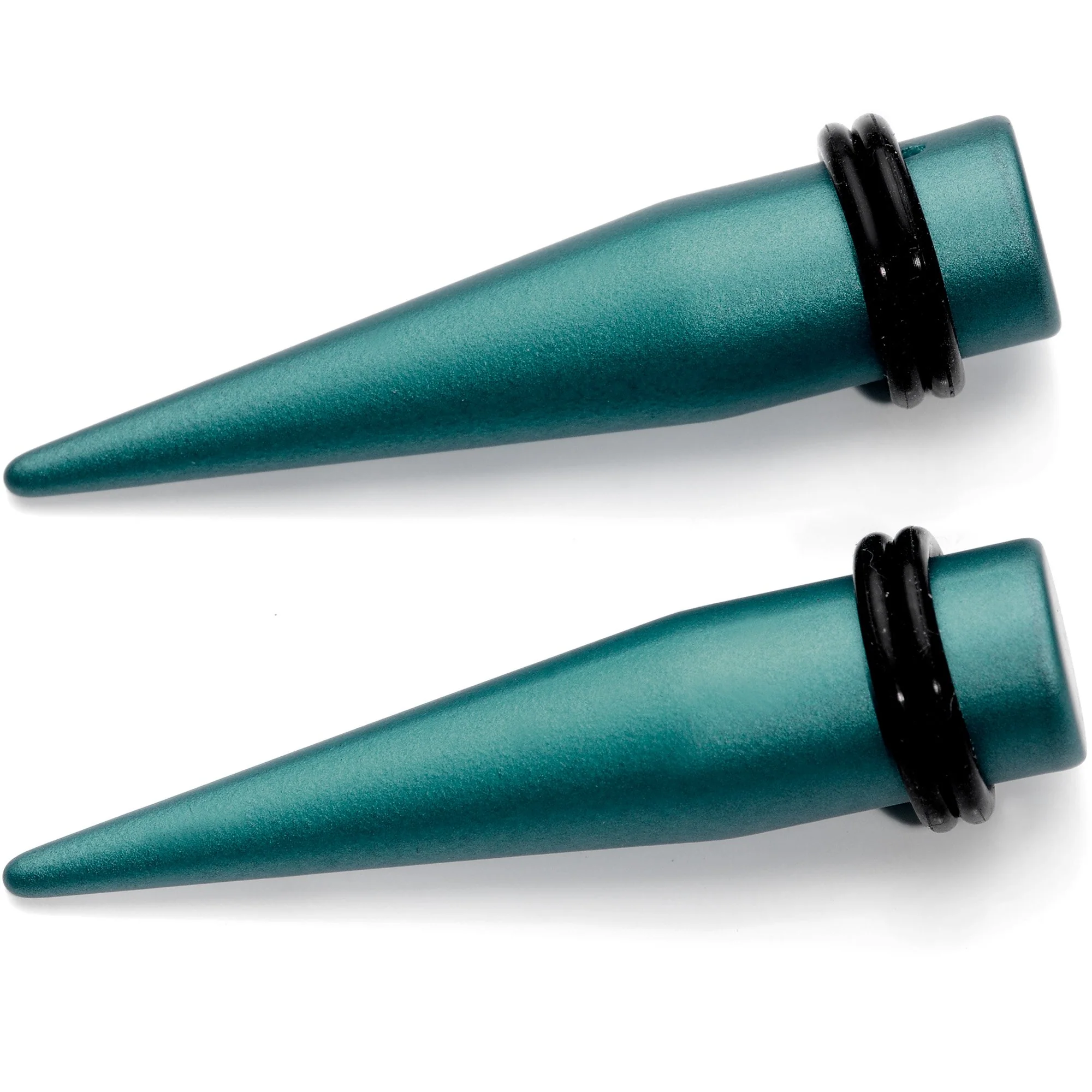 7/16 Teal Matte Silicone over Stainless Steel Straight Taper Set - Image 4