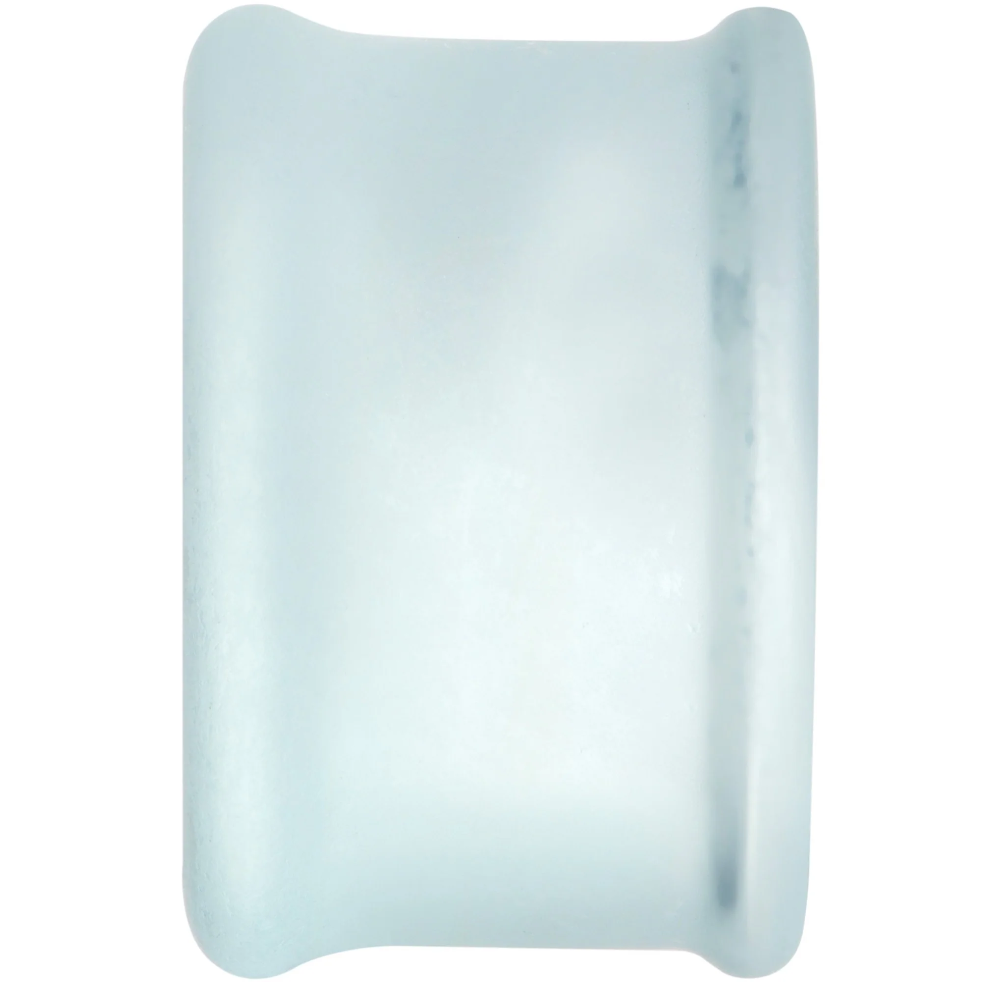 7/8 White Matte Glass Alien Head Double Flare Plug Set - Image 4