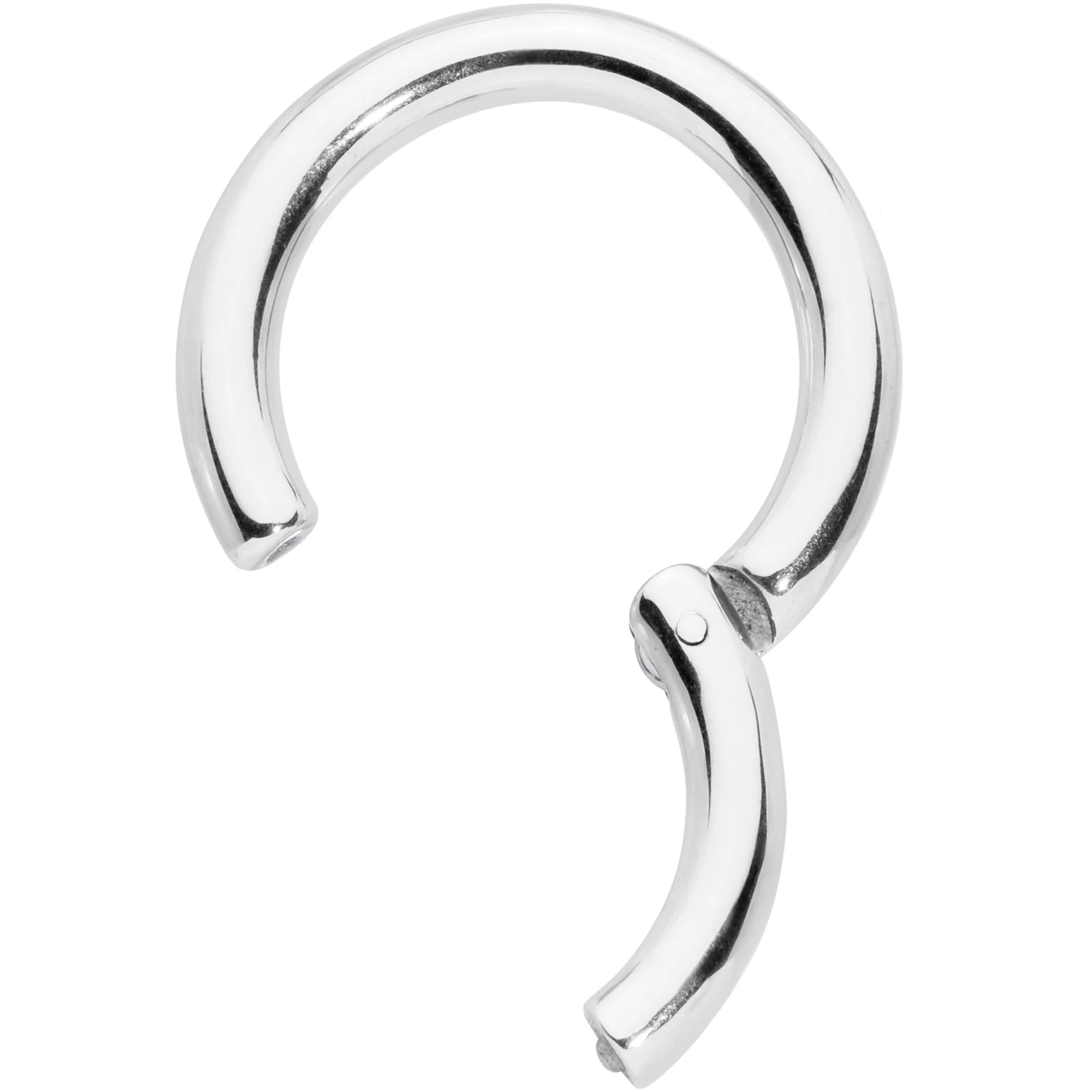8G 5/8 Stainless Steel Hinged Segment Ring - Image 2