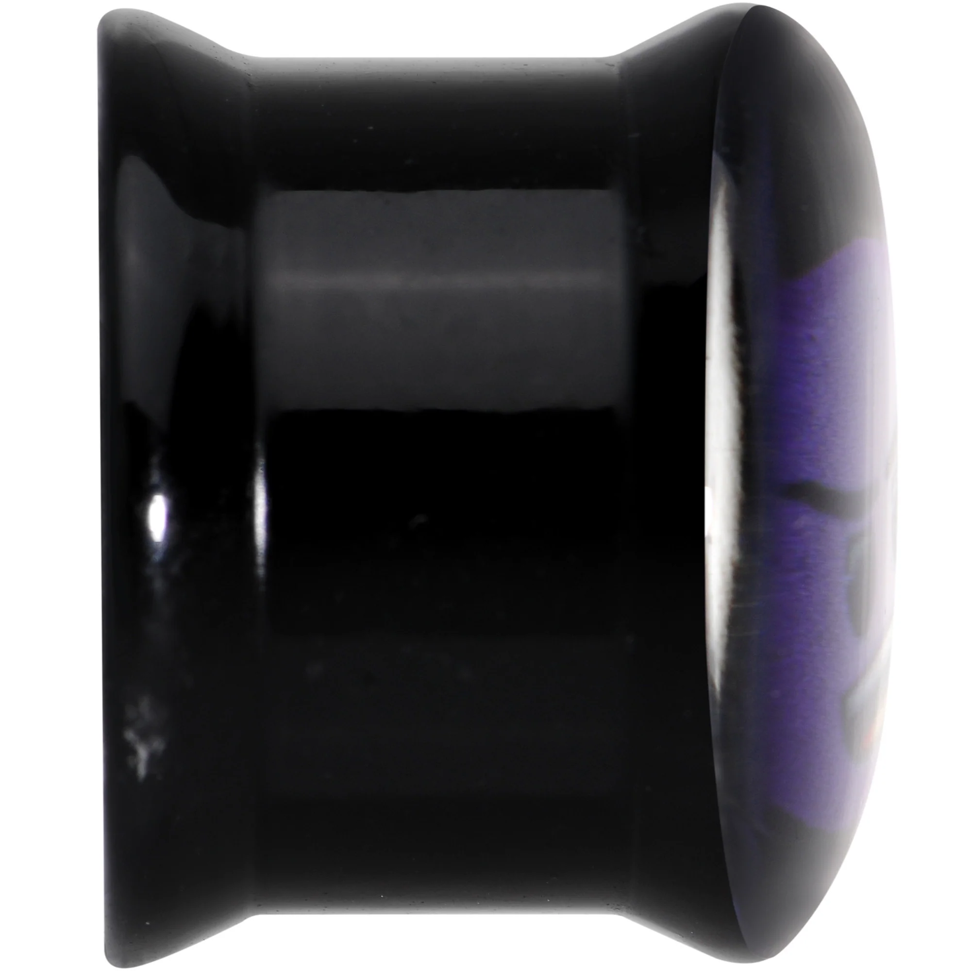 9/16 Licensed Purple Devil emoji Acrylic Double Flare Plug Set - Image 4