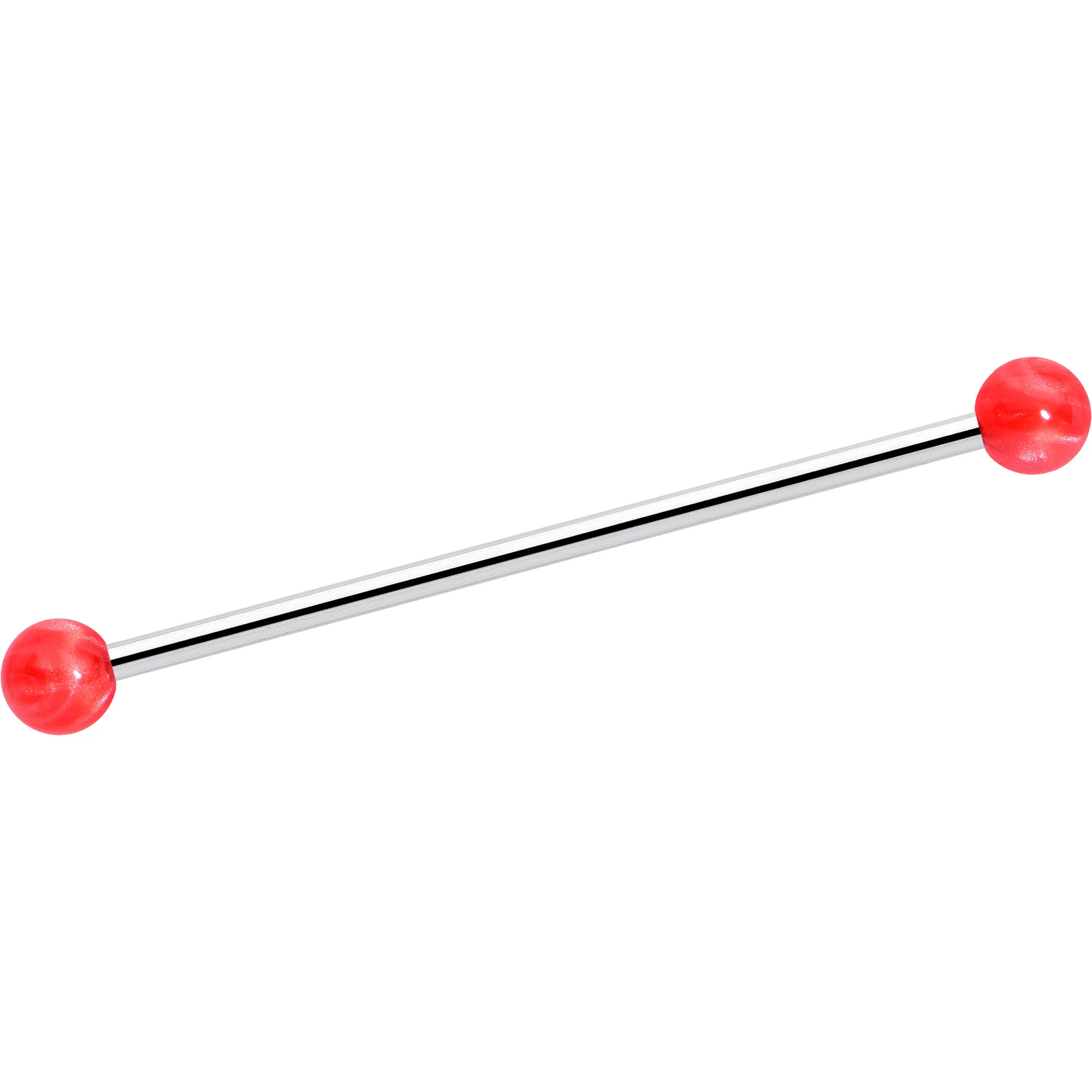 14G Color Acrylic Ball Industrial Barbell 38mm - Image 10