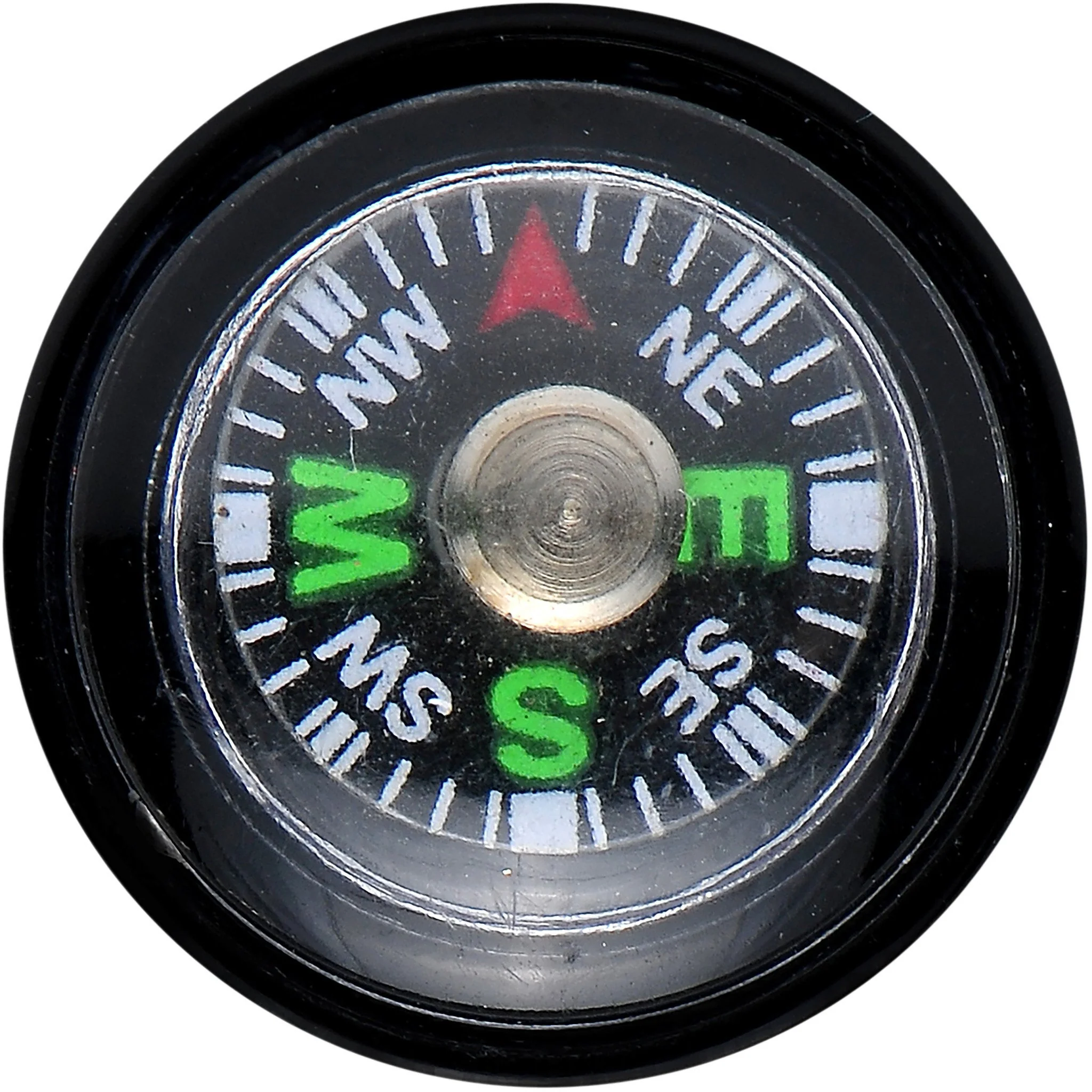 Acrylic Black Find Your Direction Compass Screw Fit Plug 0G to 1" - Image 3