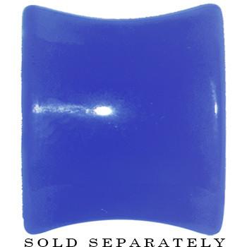 Acrylic Neon Blue Peace Sign Tunnel Plug 2G to 20mm - Image 2