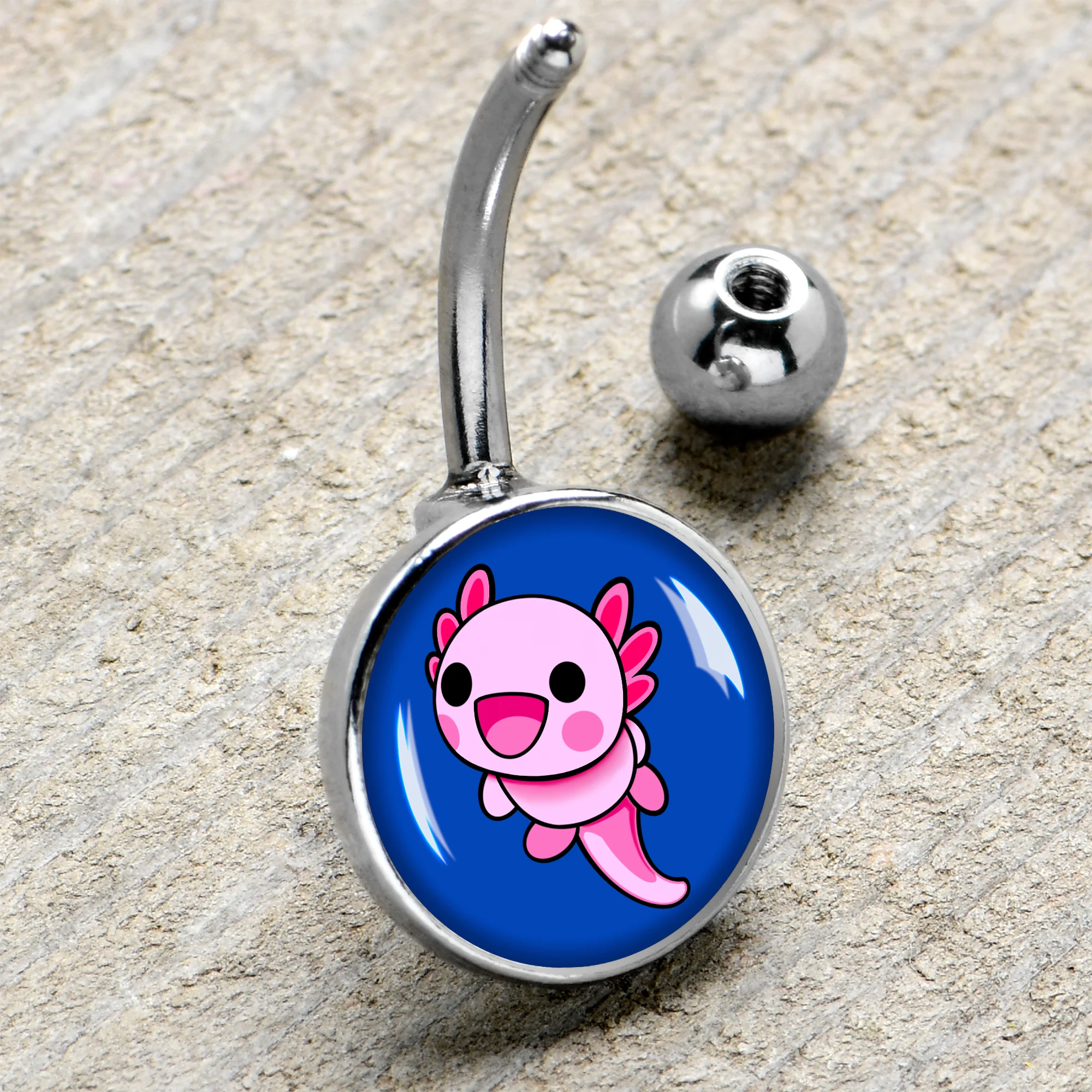 Adorable Axolotl Belly Ring by Onyx O - Image 4