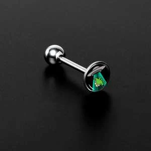 Alien UFO Dinosaur Abduction Barbell Tongue Ring by Onyx O - Image 2