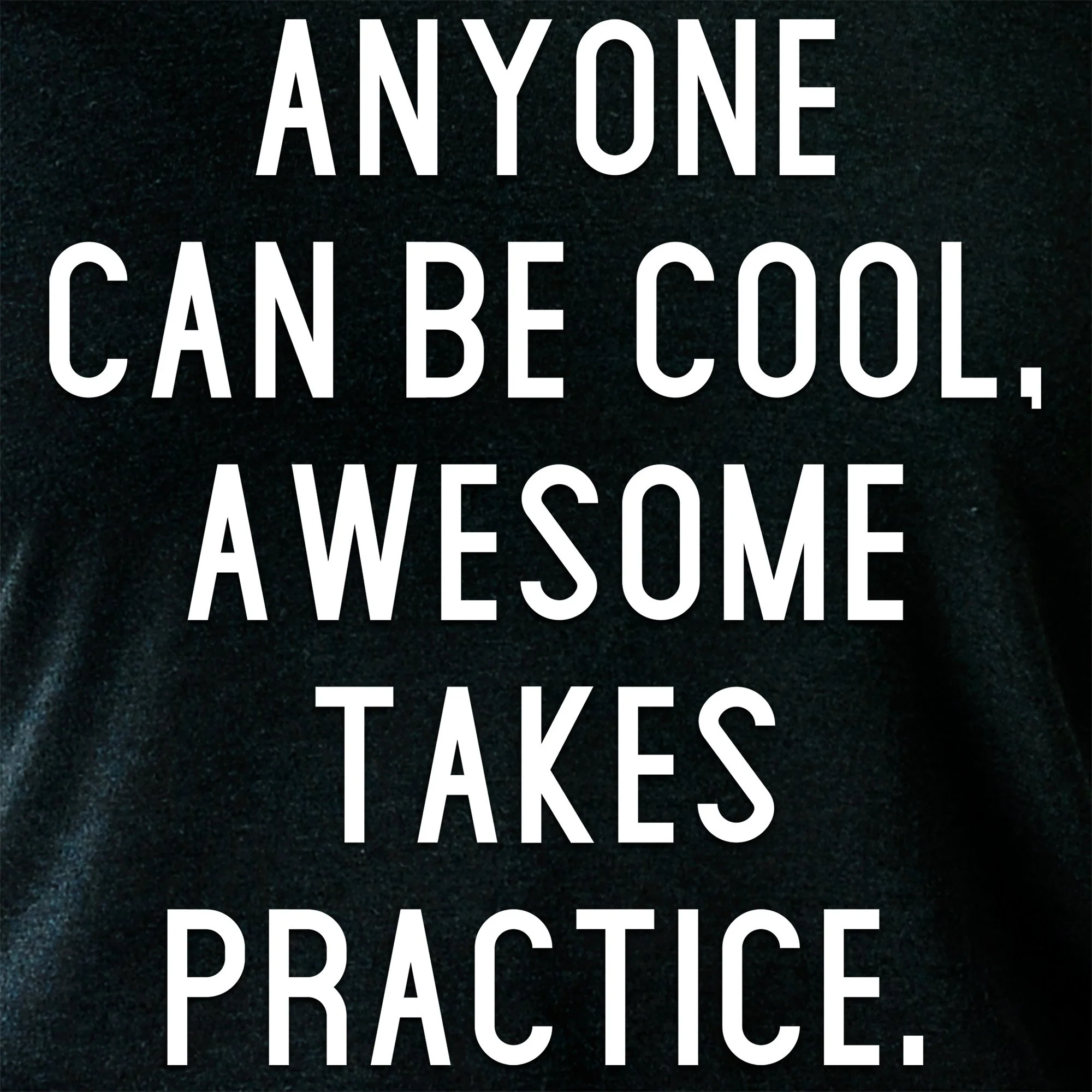 Anyone can be cool, but awesome takes practice Tapered Long Sleeve Hoodie - Image 5