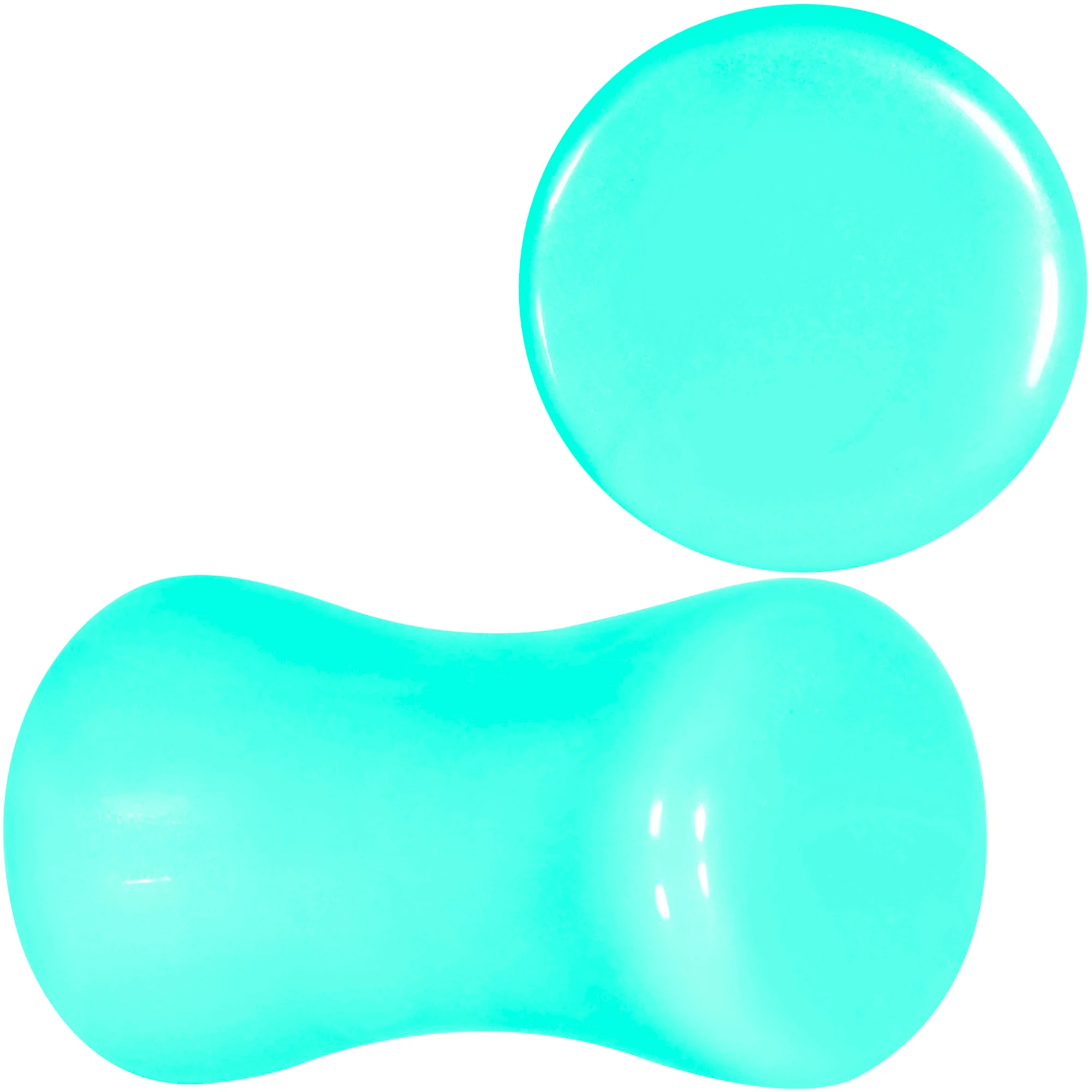 Aqua Acrylic Saddle Plug Set 8G to 00G - Image 10
