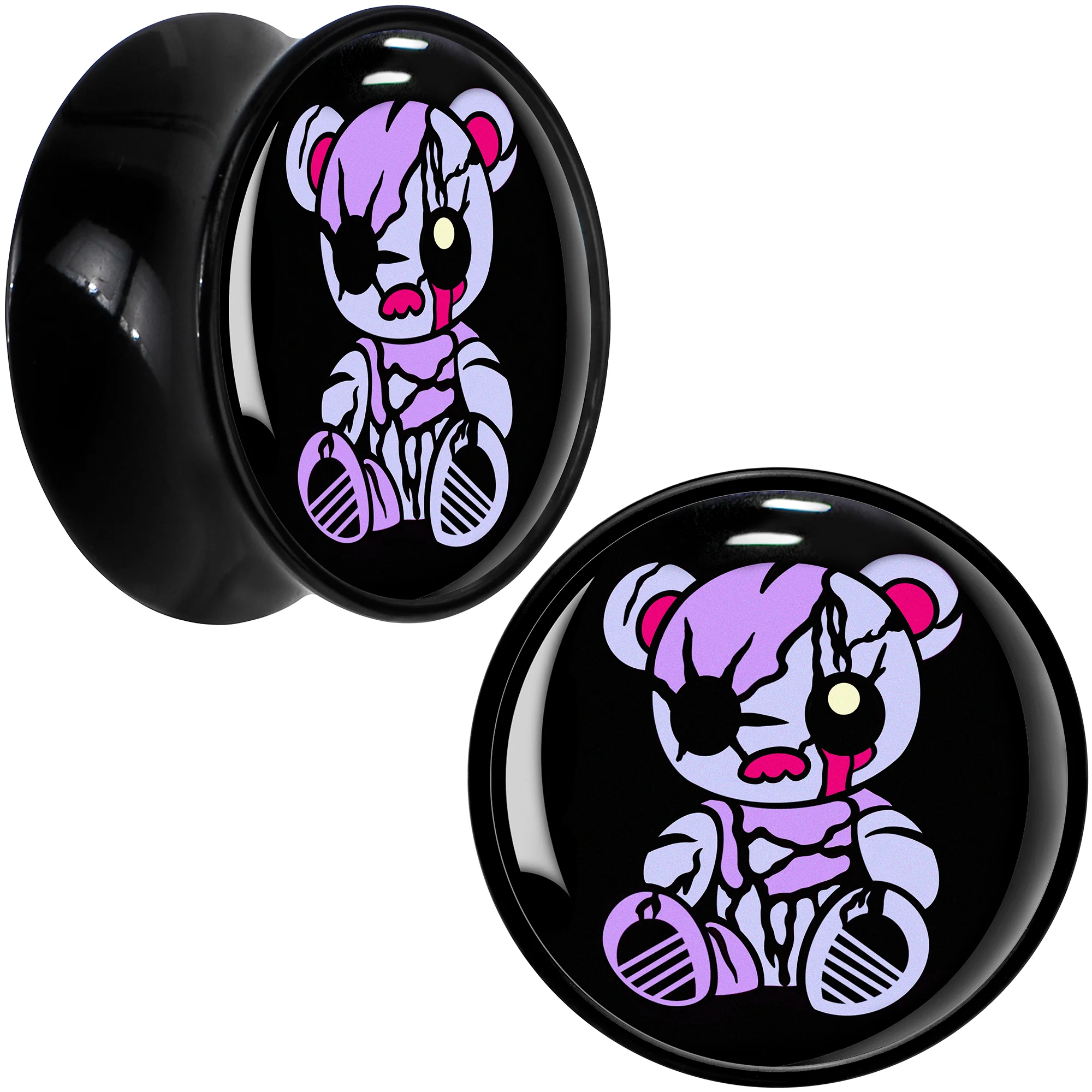 Attitude Teddy Bear Black Acrylic Saddle Plug Set by Onyx O - Image 11