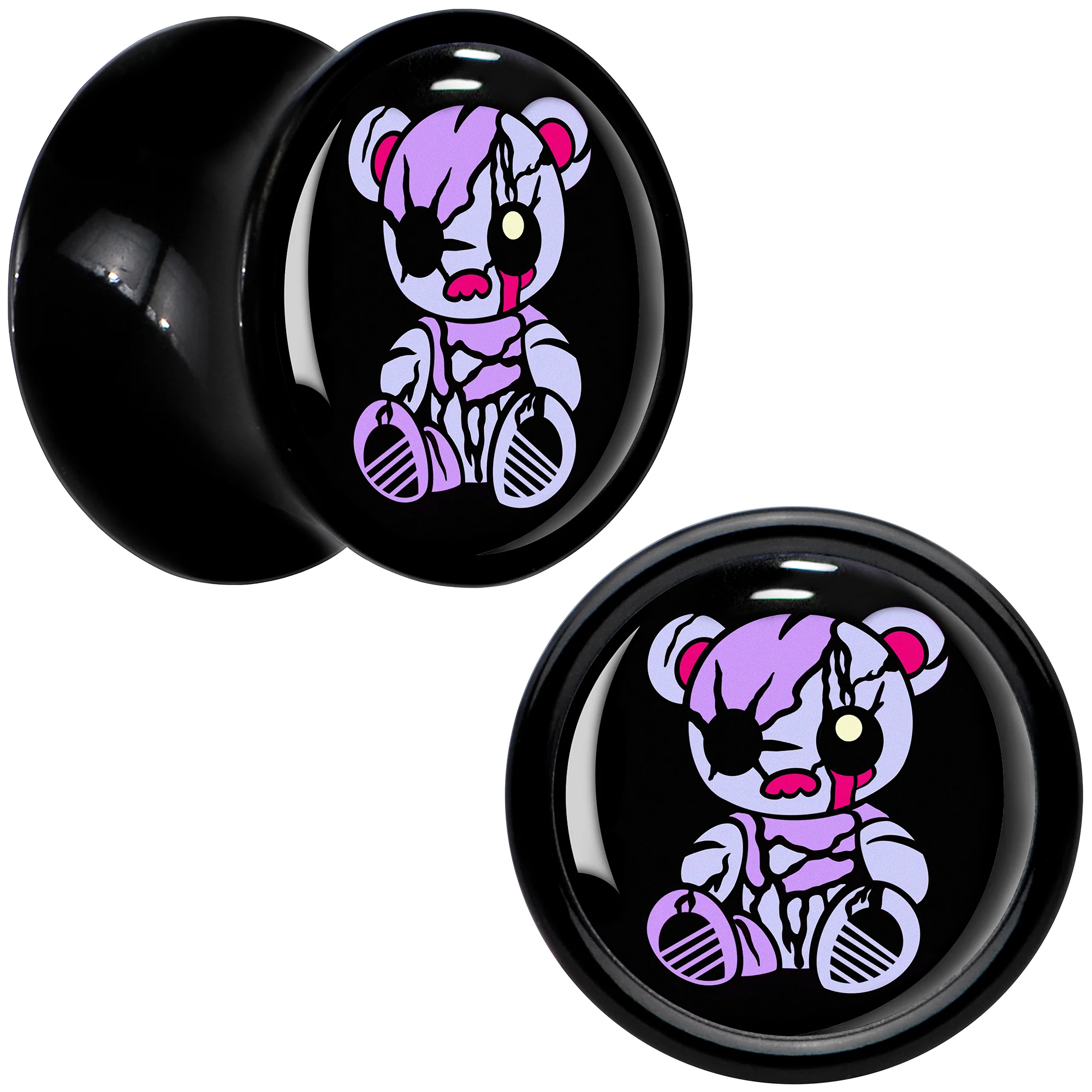Attitude Teddy Bear Black Acrylic Saddle Plug Set by Onyx O - Image 13