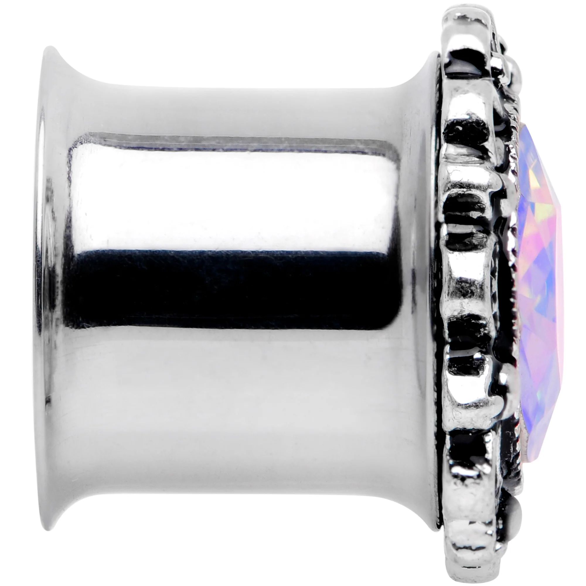 Aurora Gem Filigree Flower Double Flare Plug Set 2G to 1 Inch - Image 5