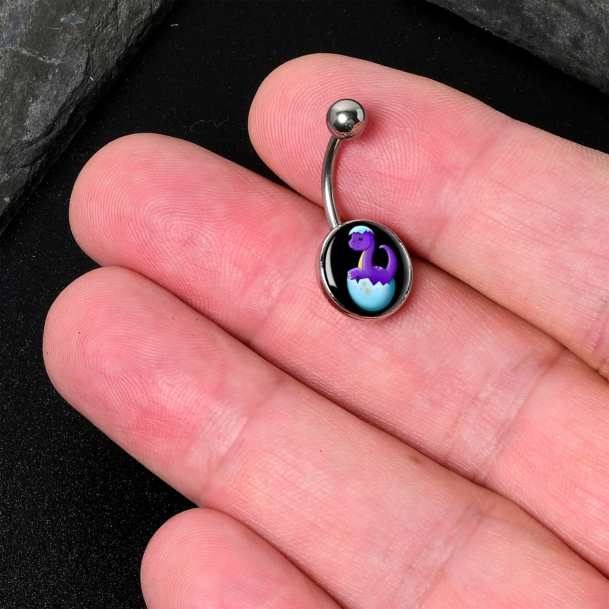 Baby Dinosaur Belly Ring by Onyx O - Image 2
