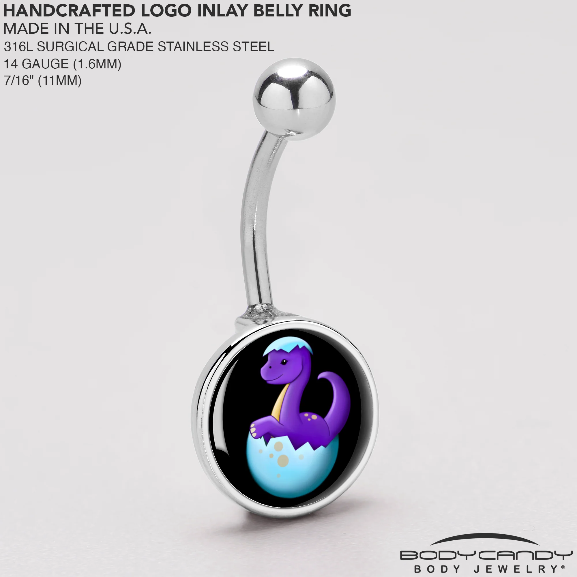 Baby Dinosaur Belly Ring by Onyx O - Image 5