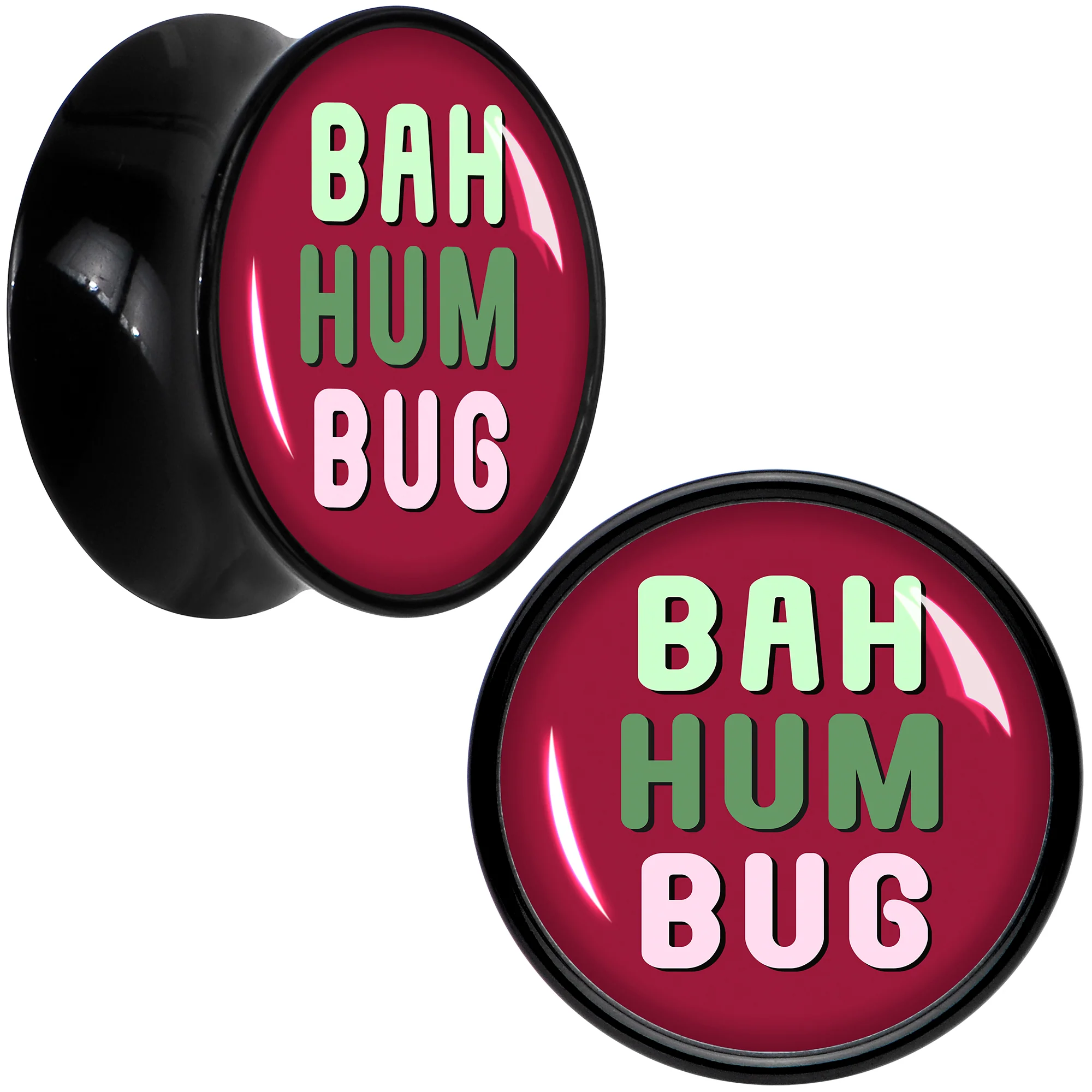 Bah Humbug Holiday Grouch Acrylic Saddle Plug Set by Onyx O - Image 7