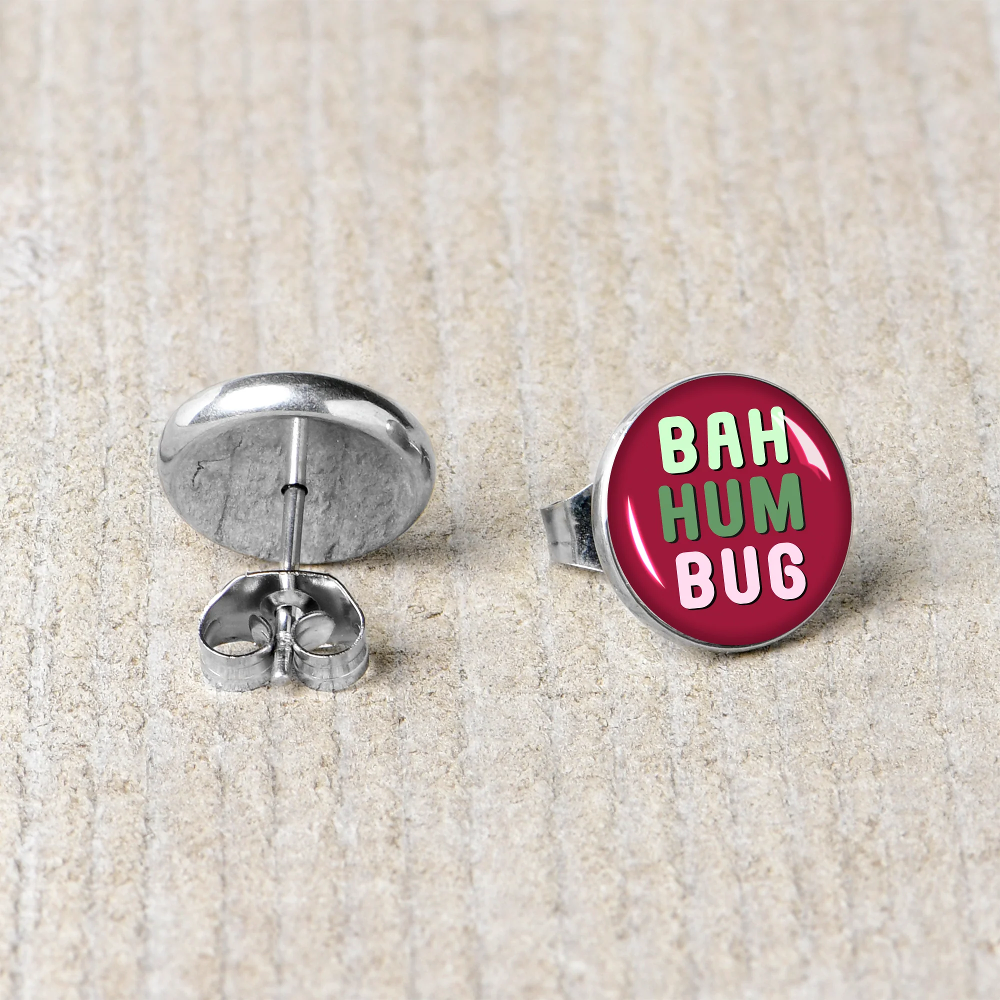 Bah Humbug Holiday Grouch Stud Earrings by Onyx O - Image 5