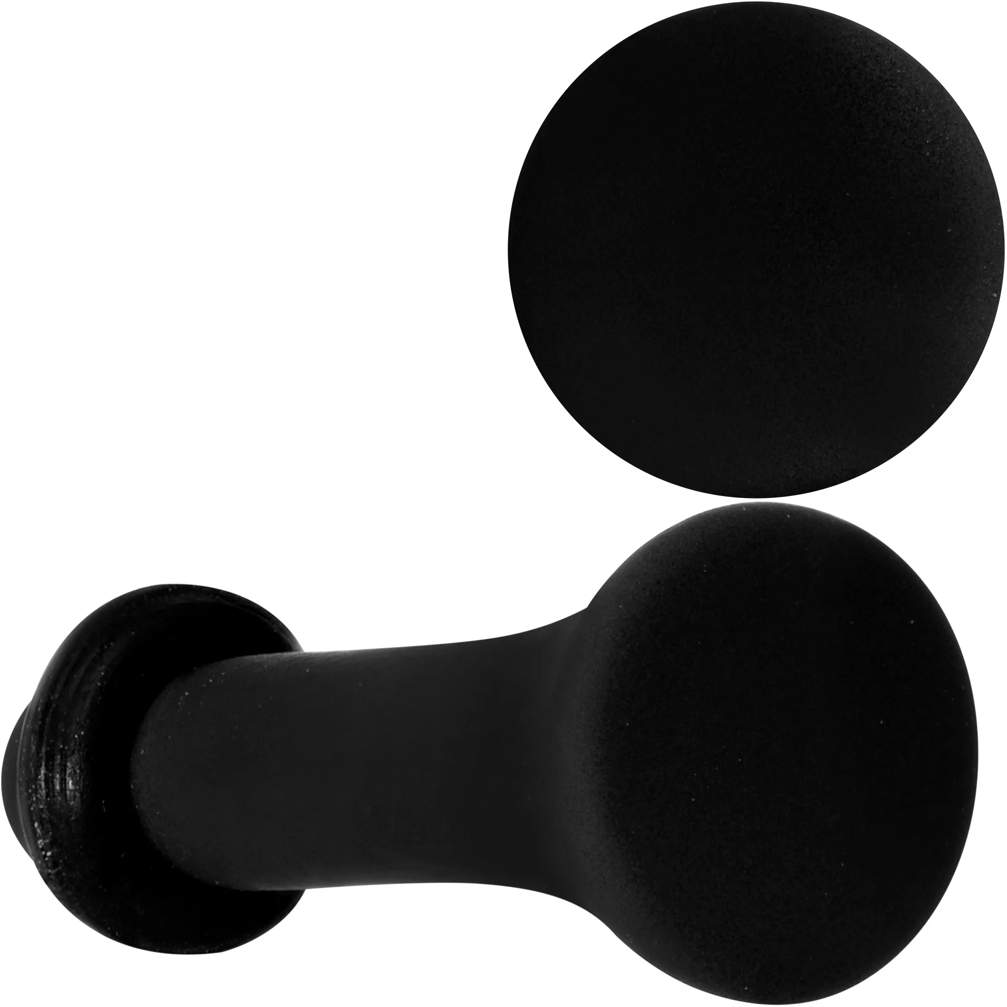 Beauteous Black Matte Acrylic Single Flare Plug Set - Image 5