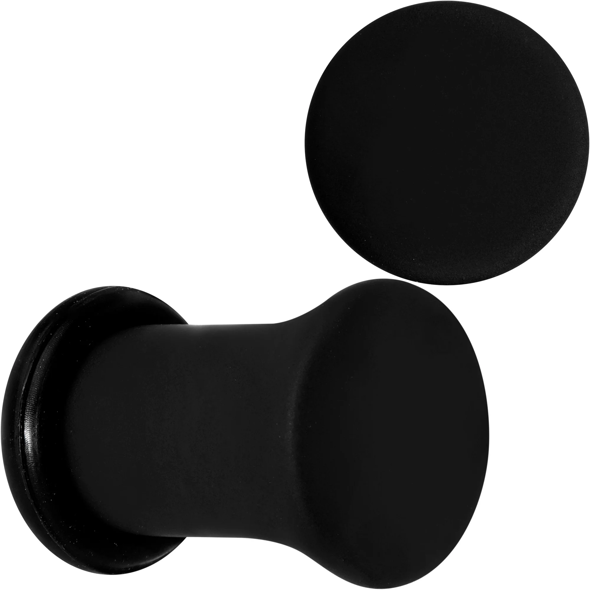 Beauteous Black Matte Acrylic Single Flare Plug Set - Image 9