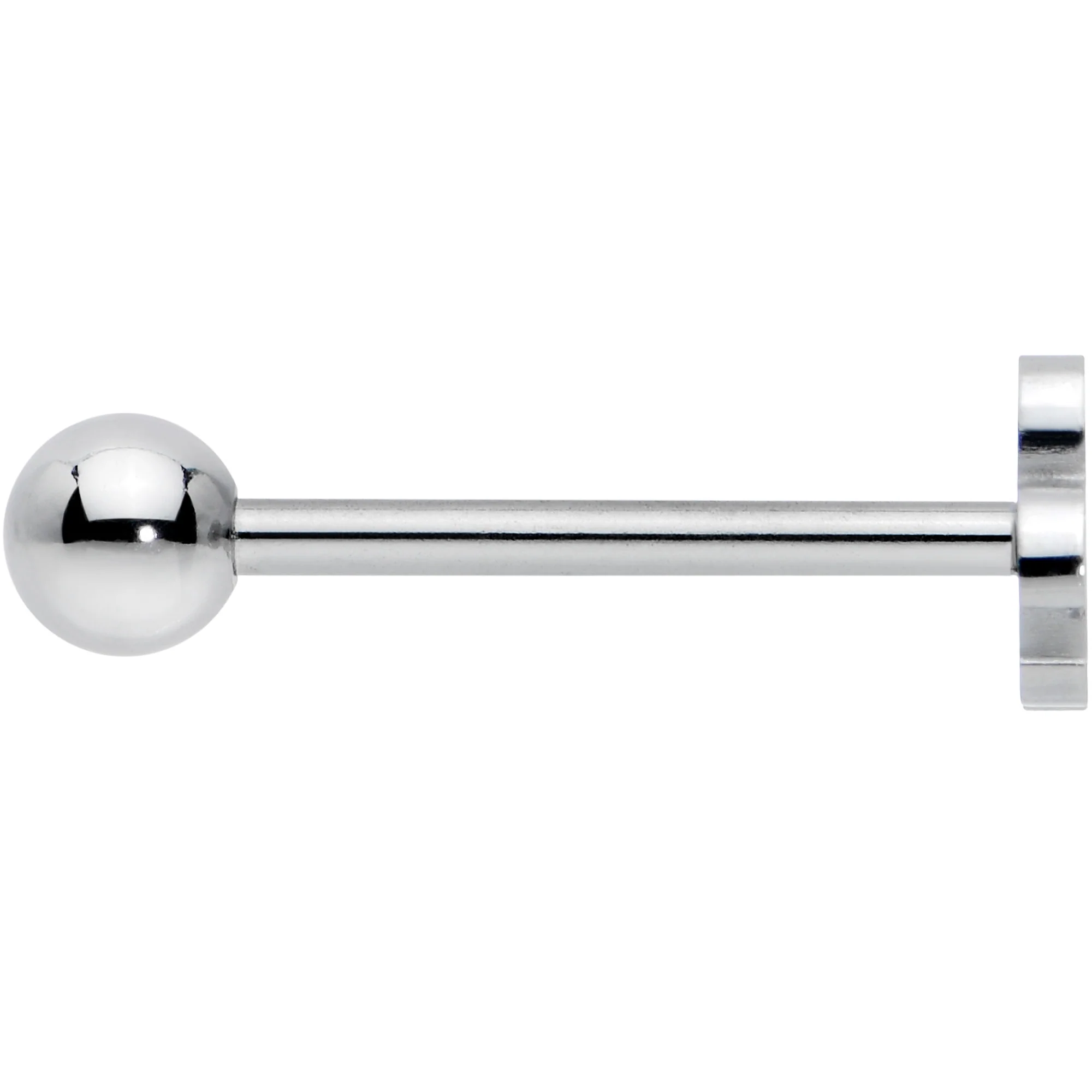 Biohazard Symbol Barbell Tongue Ring - Image 3