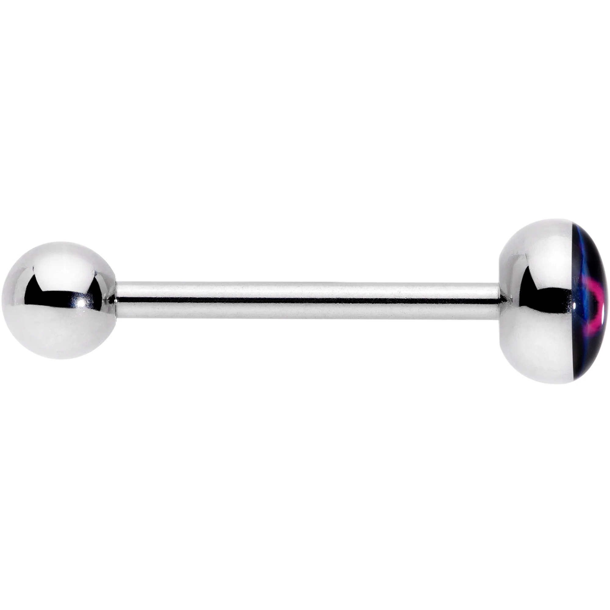 Bisexual Pride Flag Barbell Tongue Ring - Image 3