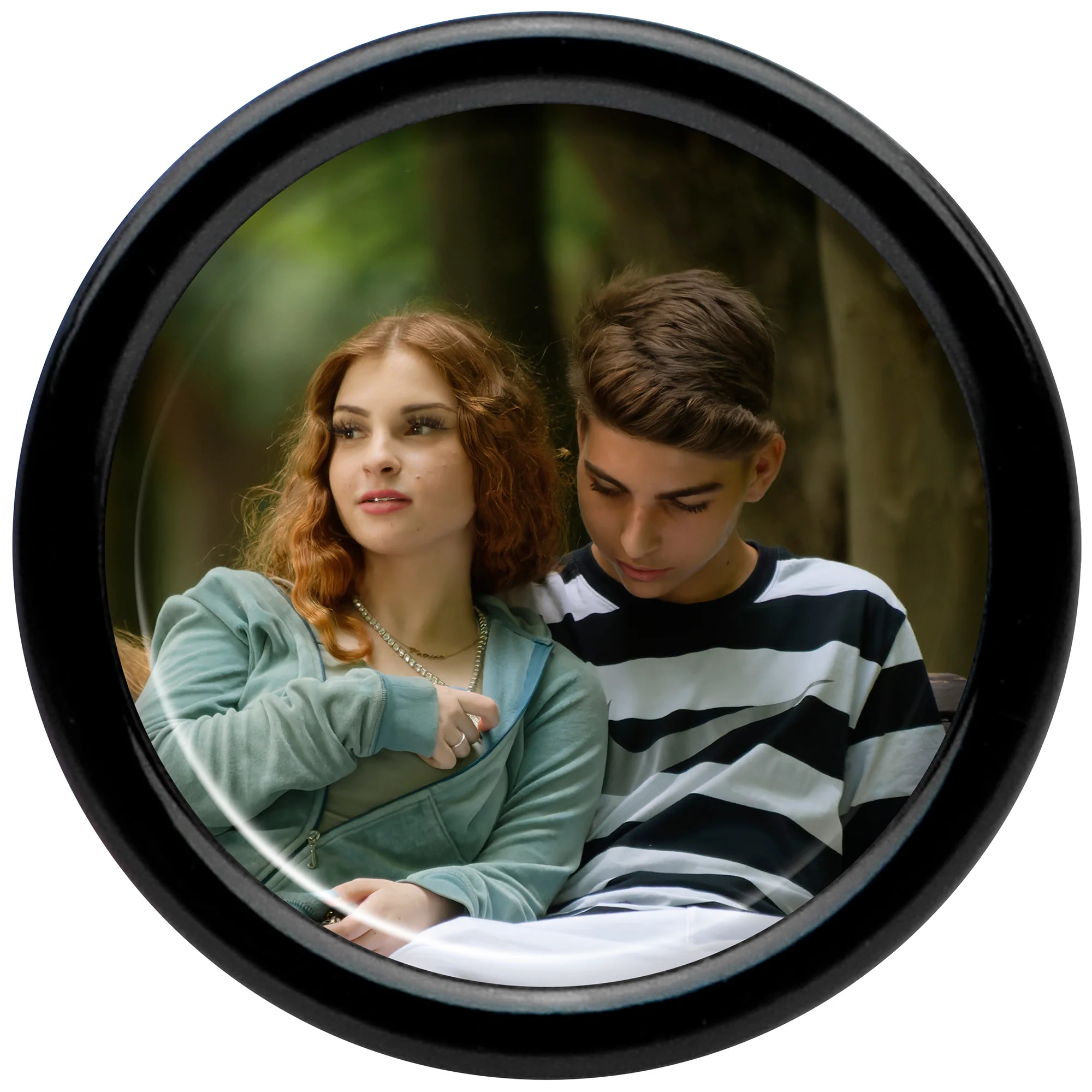 Black Acrylic Custom Photo Saddle Plug - buy 2 for a pair - Image 4