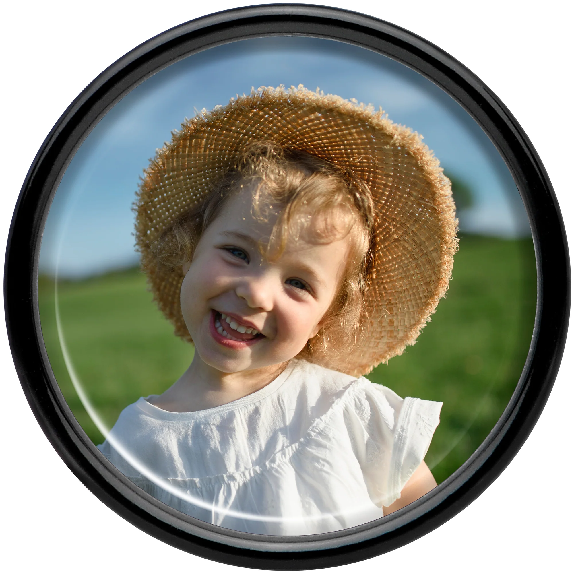Black Acrylic Custom Photo Saddle Plug - buy 2 for a pair - Image 8