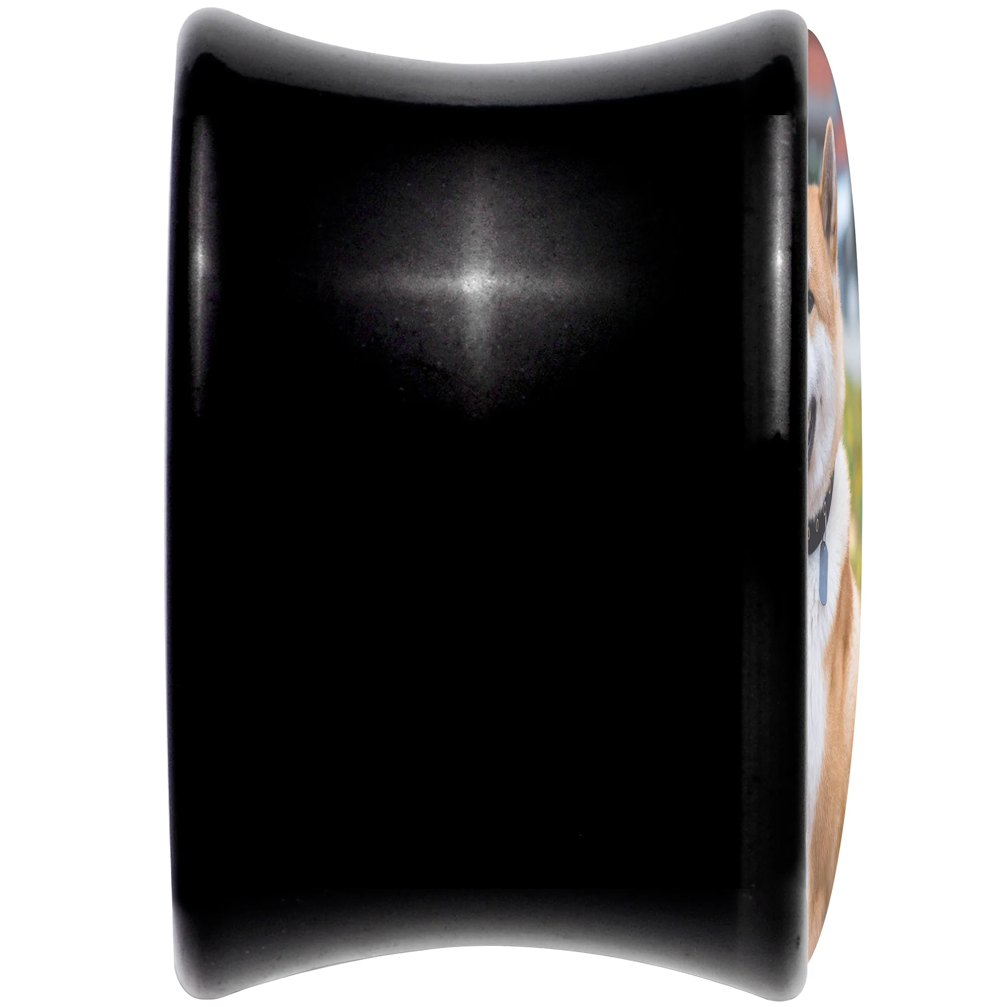 Black Acrylic Custom Photo Saddle Plug - buy 2 for a pair - Image 9