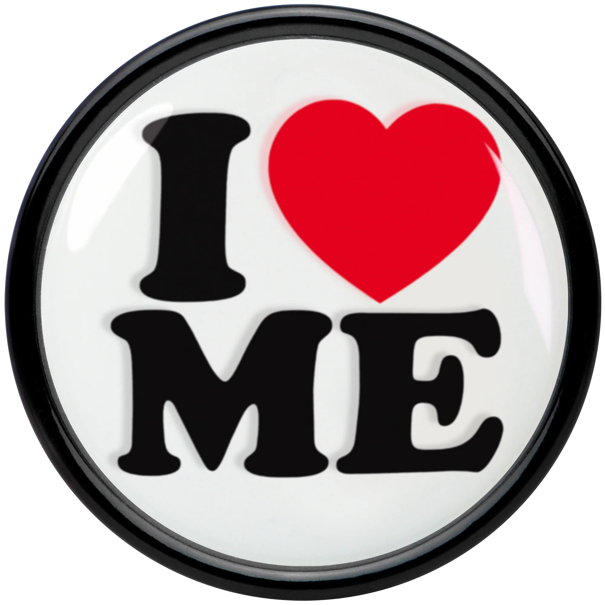 Black Acrylic I Love Me Double Flare Plug Set by Onyx O - Image 4