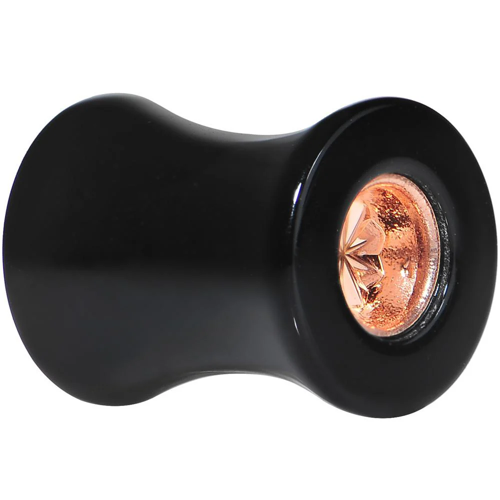 Black Acrylic Pink Flashy Tire Rim Saddle Plug 2G to 20mm - Image 4