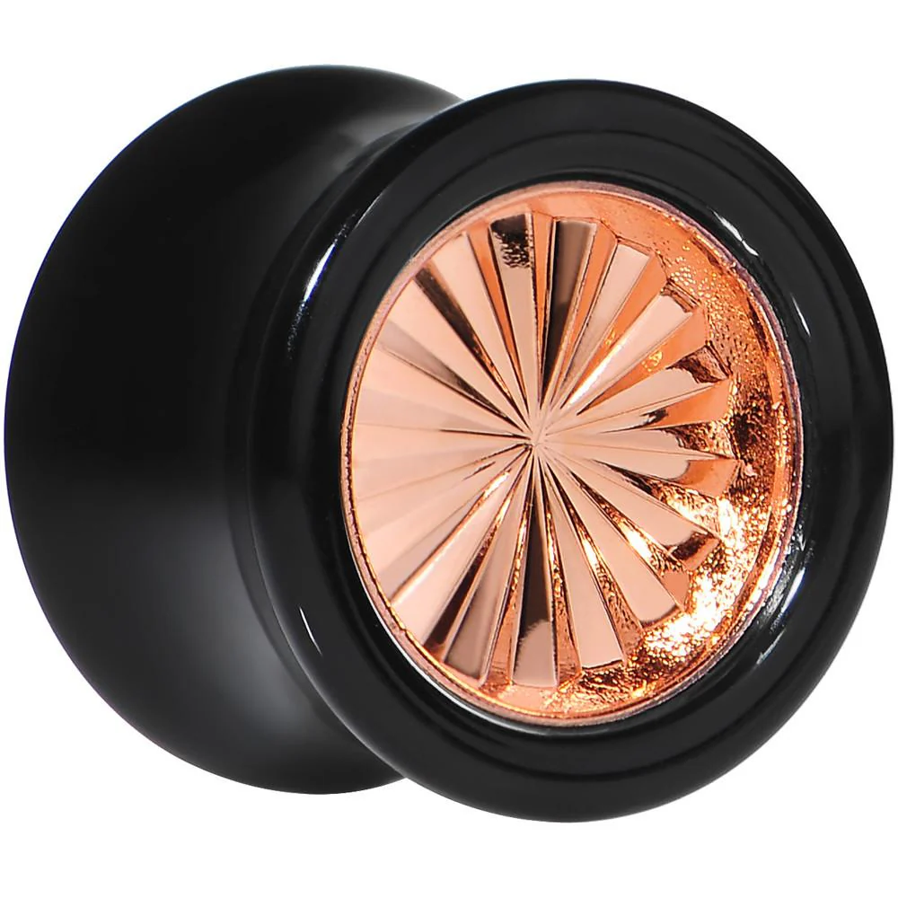 Black Acrylic Pink Flashy Tire Rim Saddle Plug 2G to 20mm - Image 5