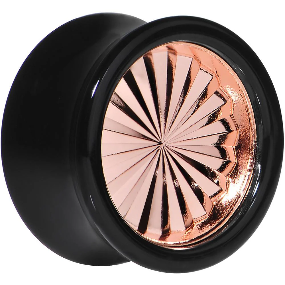 Black Acrylic Pink Flashy Tire Rim Saddle Plug 2G to 20mm - Image 7