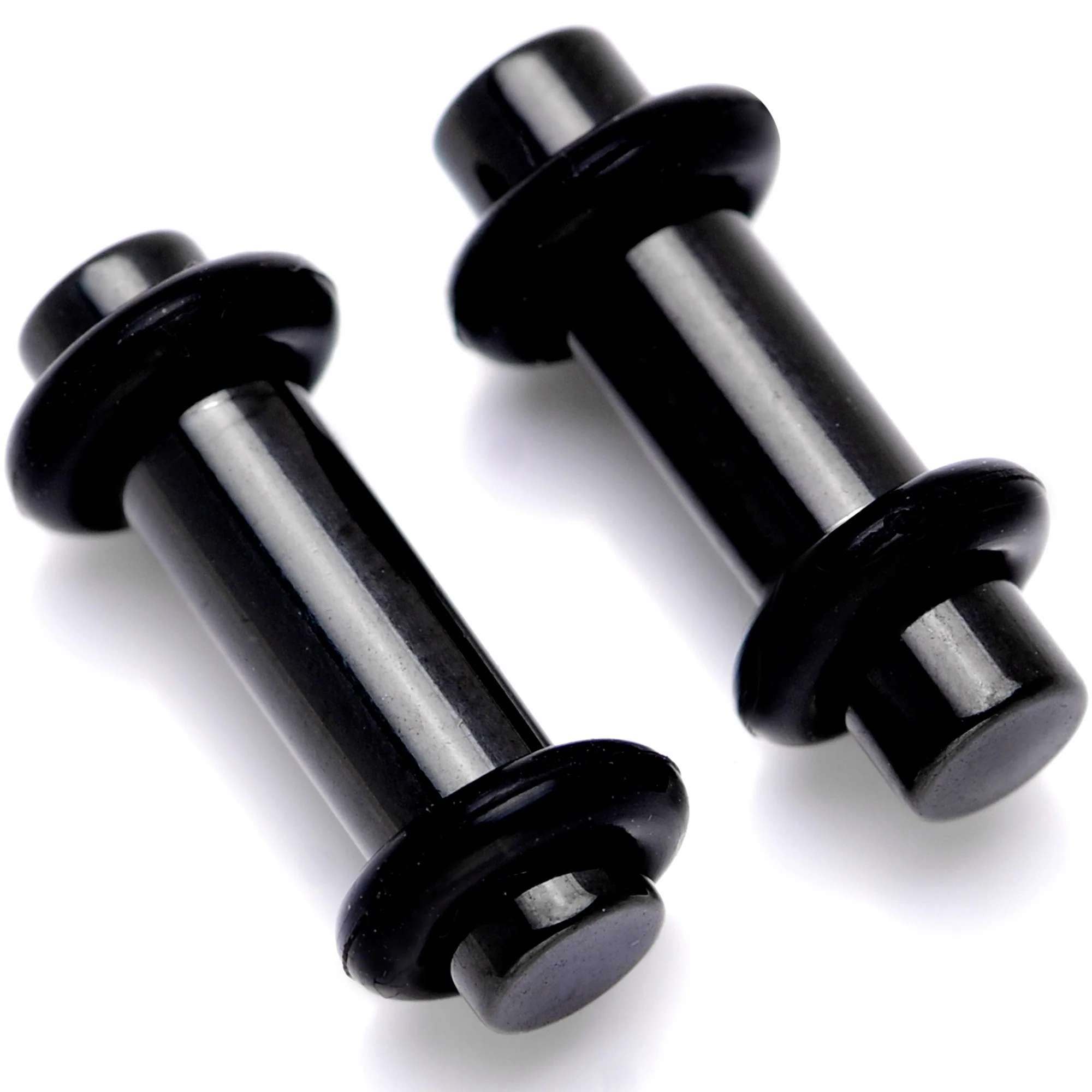 Black Anodized Titanium Micro Straight Plug Set 14G to 8G - Image 6
