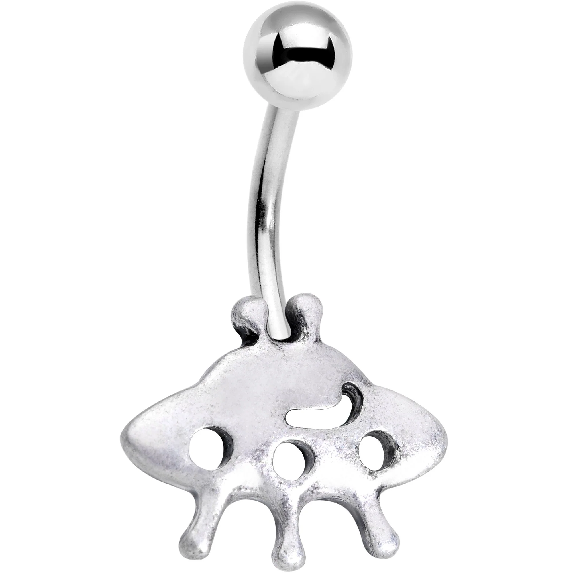 Black Gem Cosmic Treasure Trove Belly Ring Set of 4 - Image 3