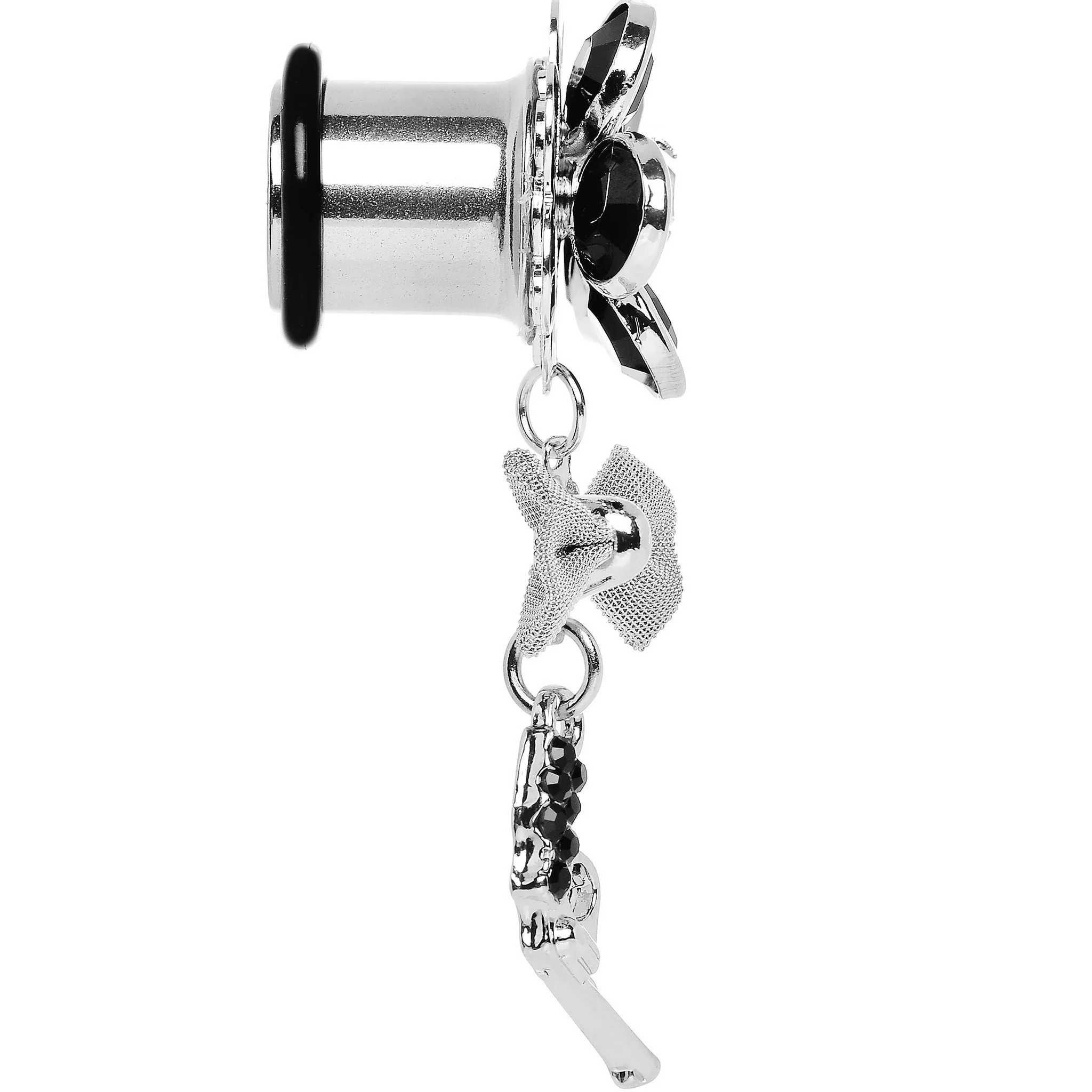 Black Gem My Lady Flower Gun Dangle Plug Sizes 5mm to 12mm - Image 3