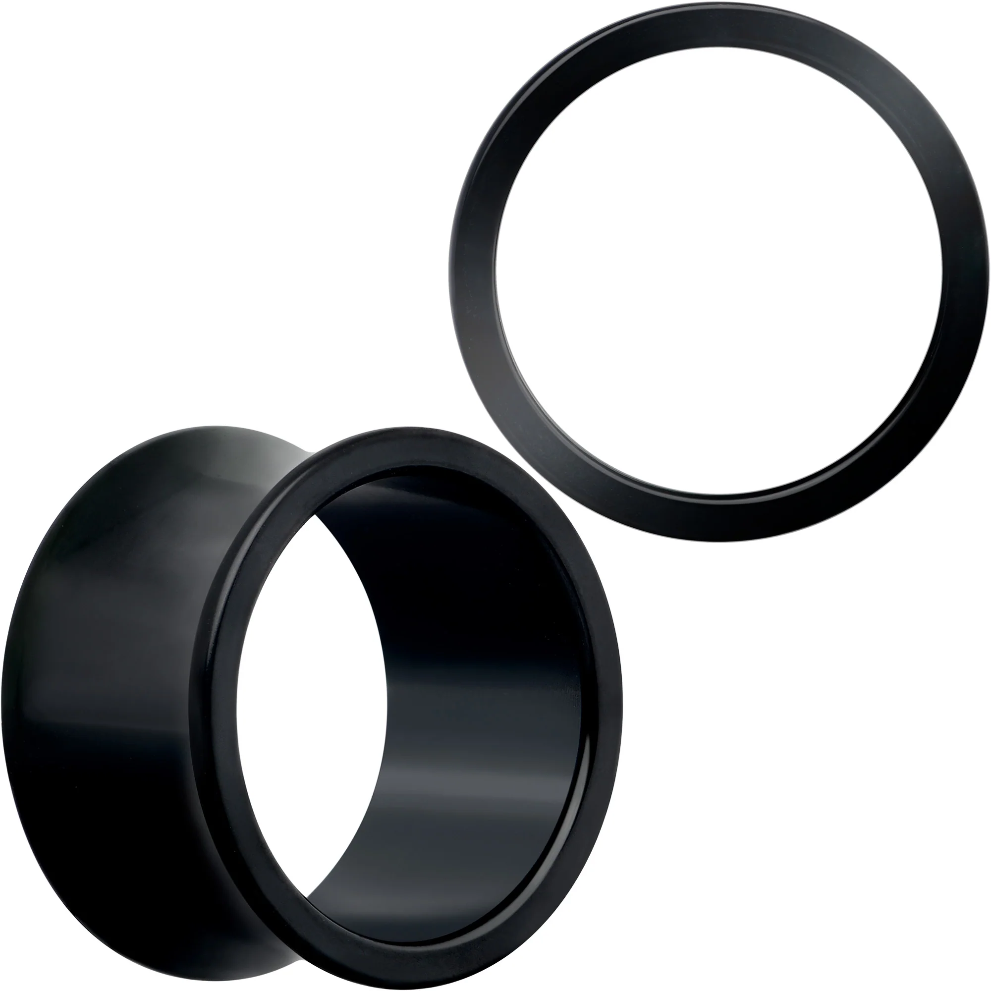 Black Hand Polished Double Flare Tunnel Plug Set 6mm to 25mm - Image 10