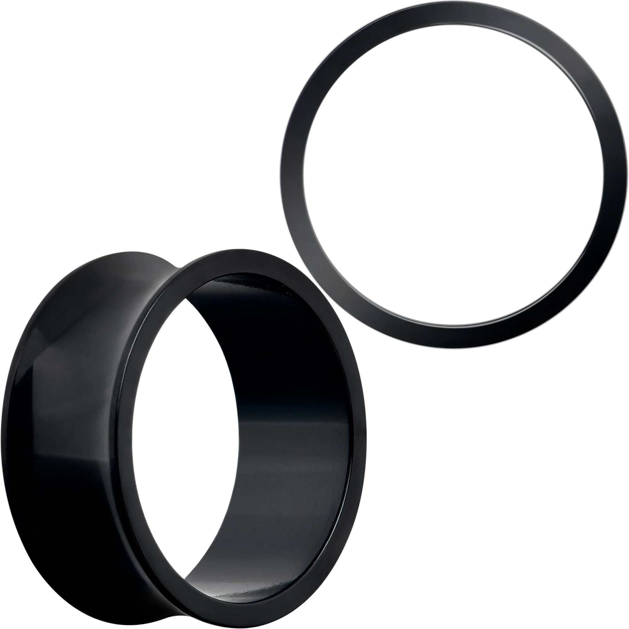 Black Hand Polished Double Flare Tunnel Plug Set 6mm to 25mm - Image 12