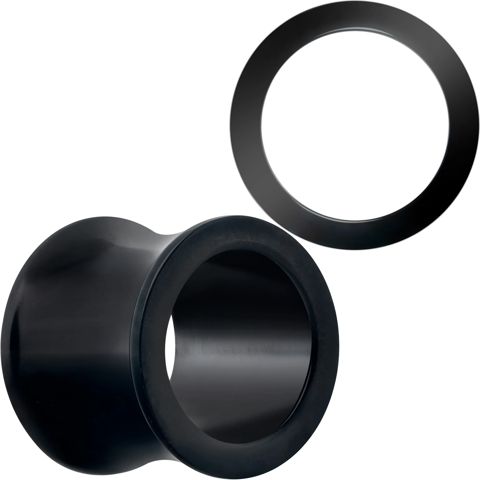 Black Hand Polished Double Flare Tunnel Plug Set 6mm to 25mm - Image 7