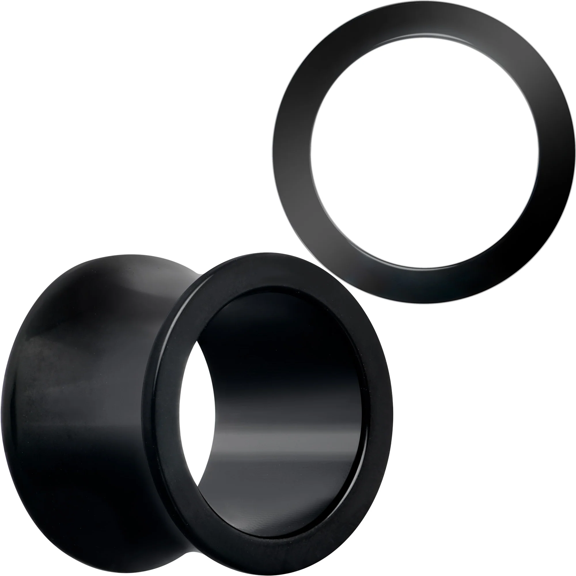 Black Hand Polished Double Flare Tunnel Plug Set 6mm to 25mm - Image 8